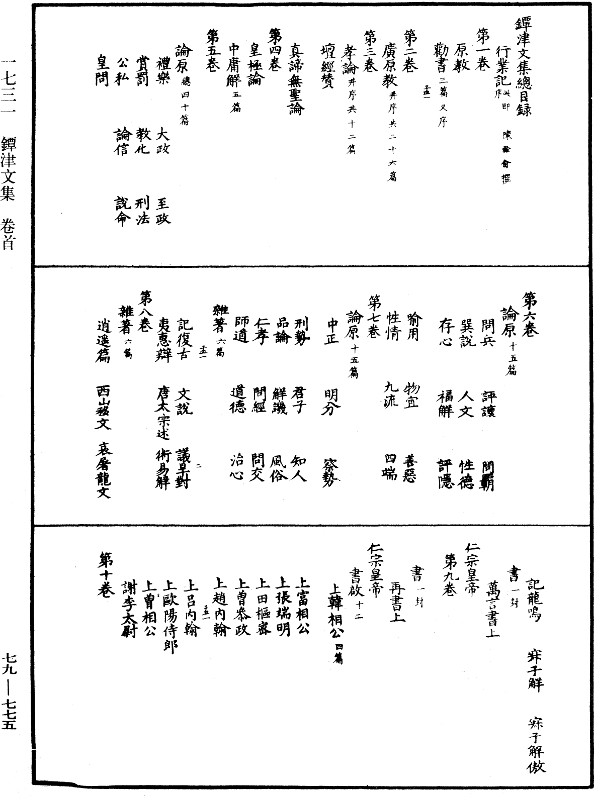 鐔津文集《中華大藏經》_第79冊_第775頁