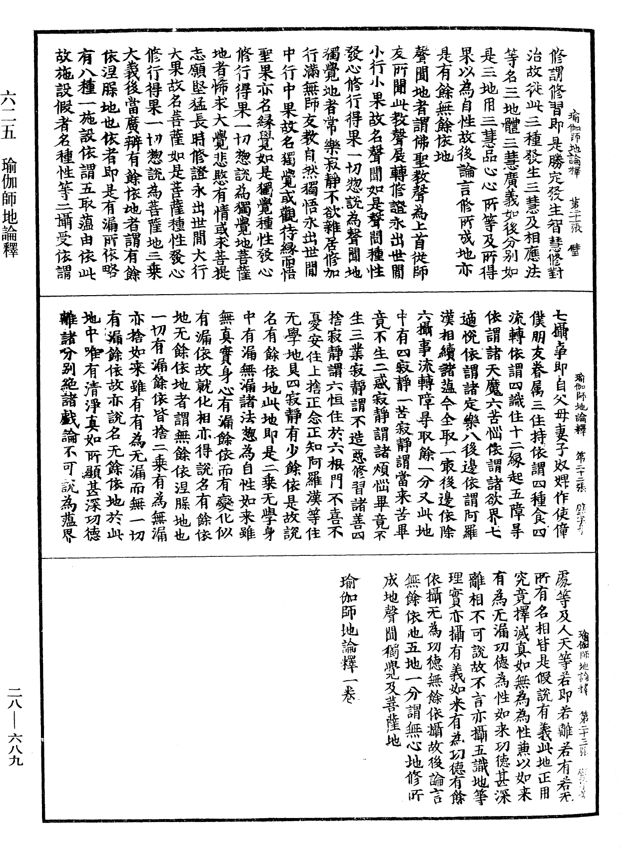 瑜伽師地論釋《中華大藏經》_第28冊_第0689頁