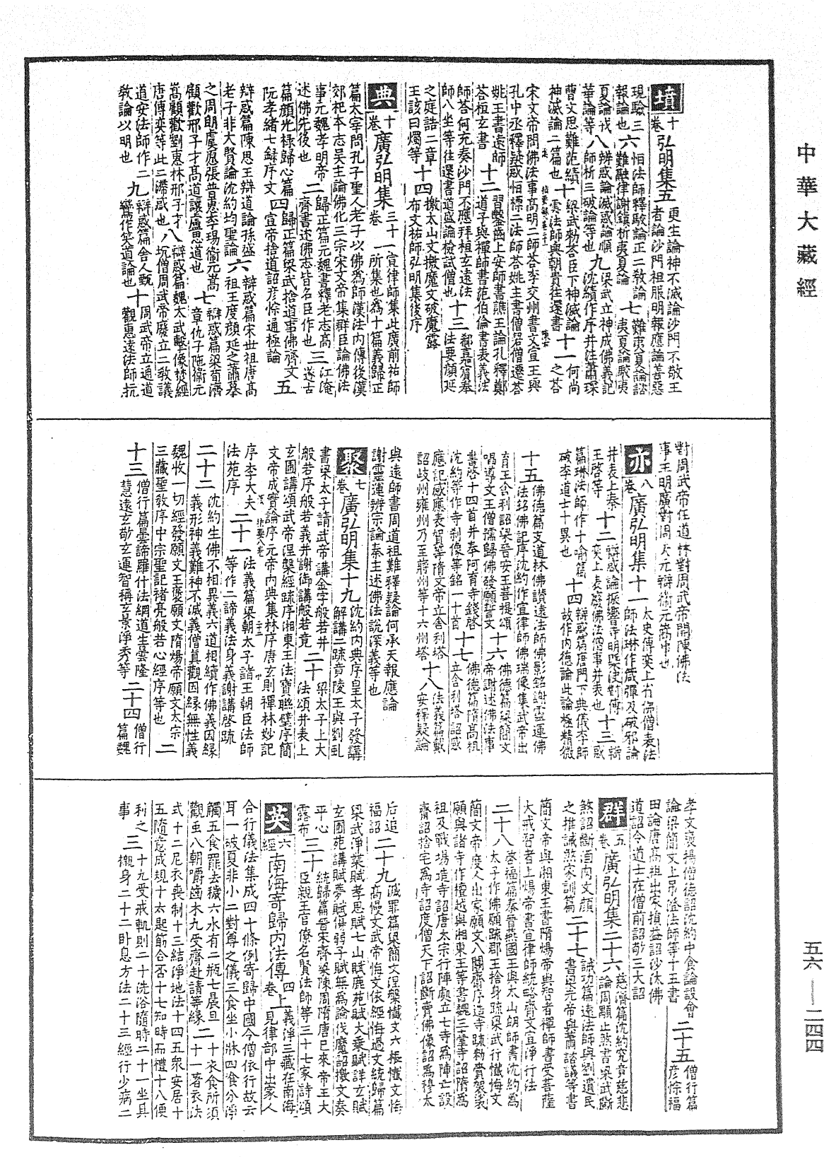 大藏經綱目指要錄《中華大藏經》_第56冊_第0244頁