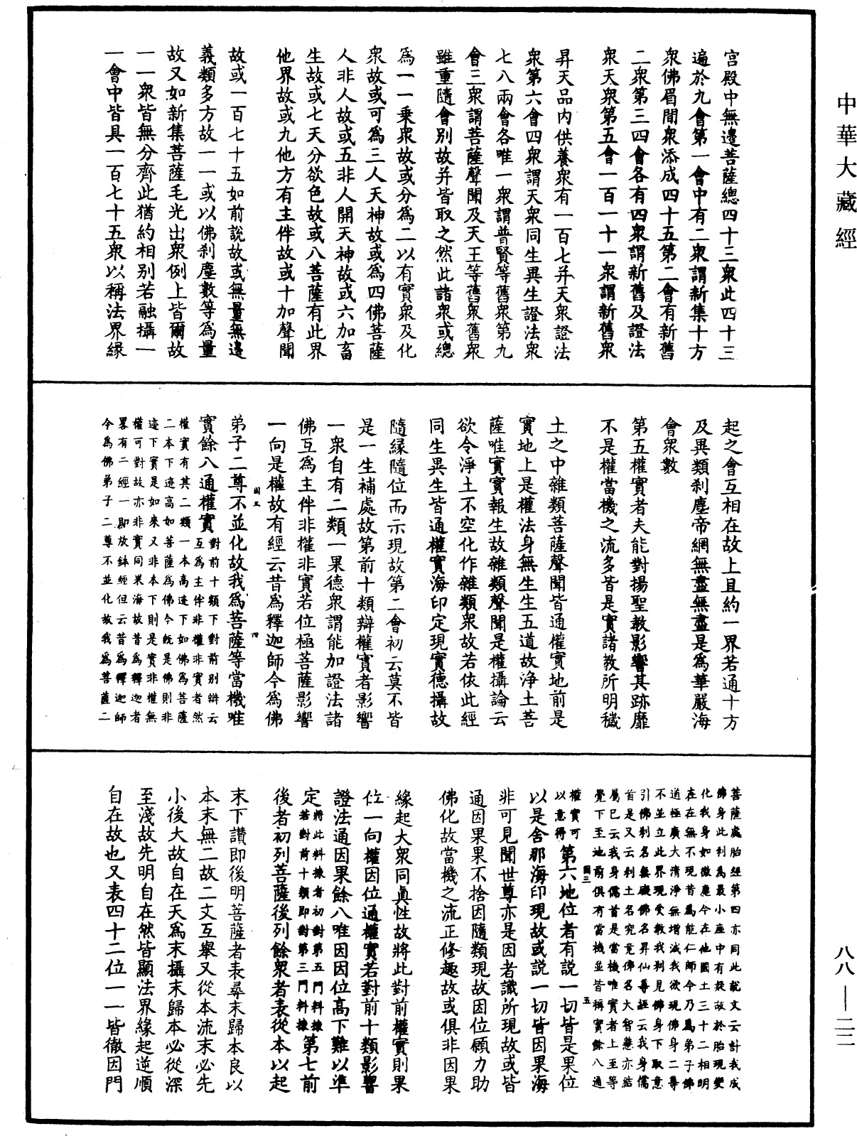 大方廣佛華嚴經疏鈔會本《中華大藏經》_第88冊_第022頁