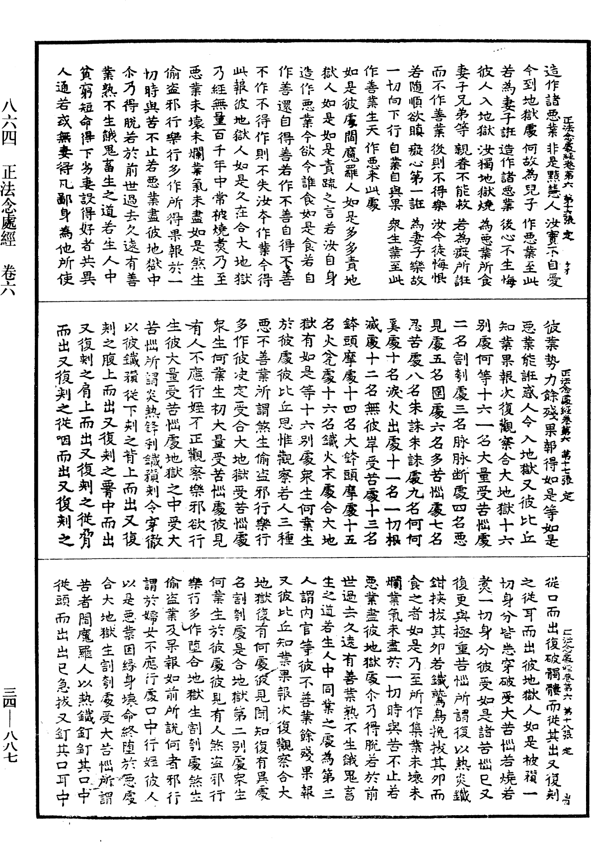 正法念處經《中華大藏經》_第34冊_第0887頁