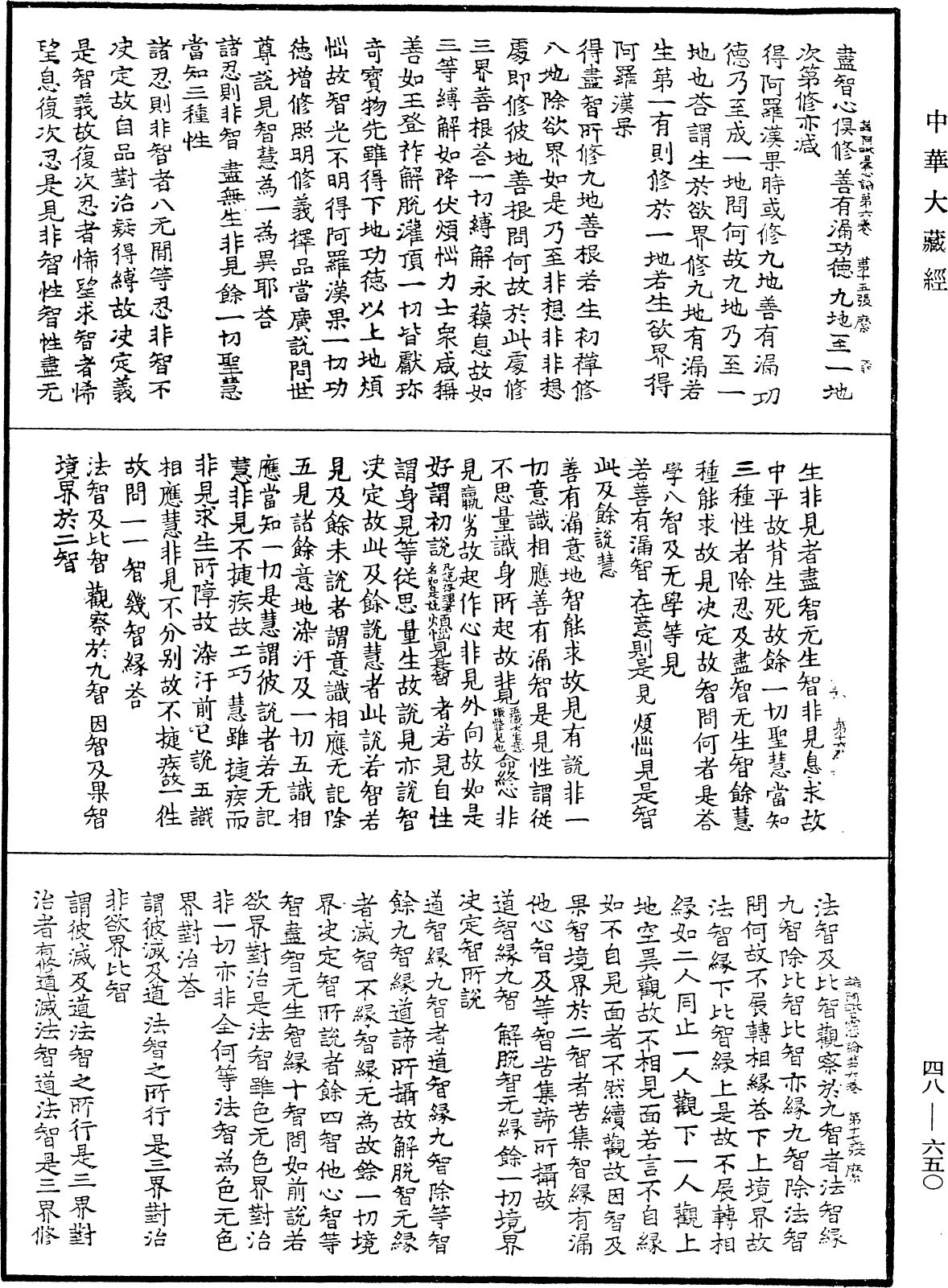 雜阿毗曇心論《中華大藏經》_第48冊_第0650頁