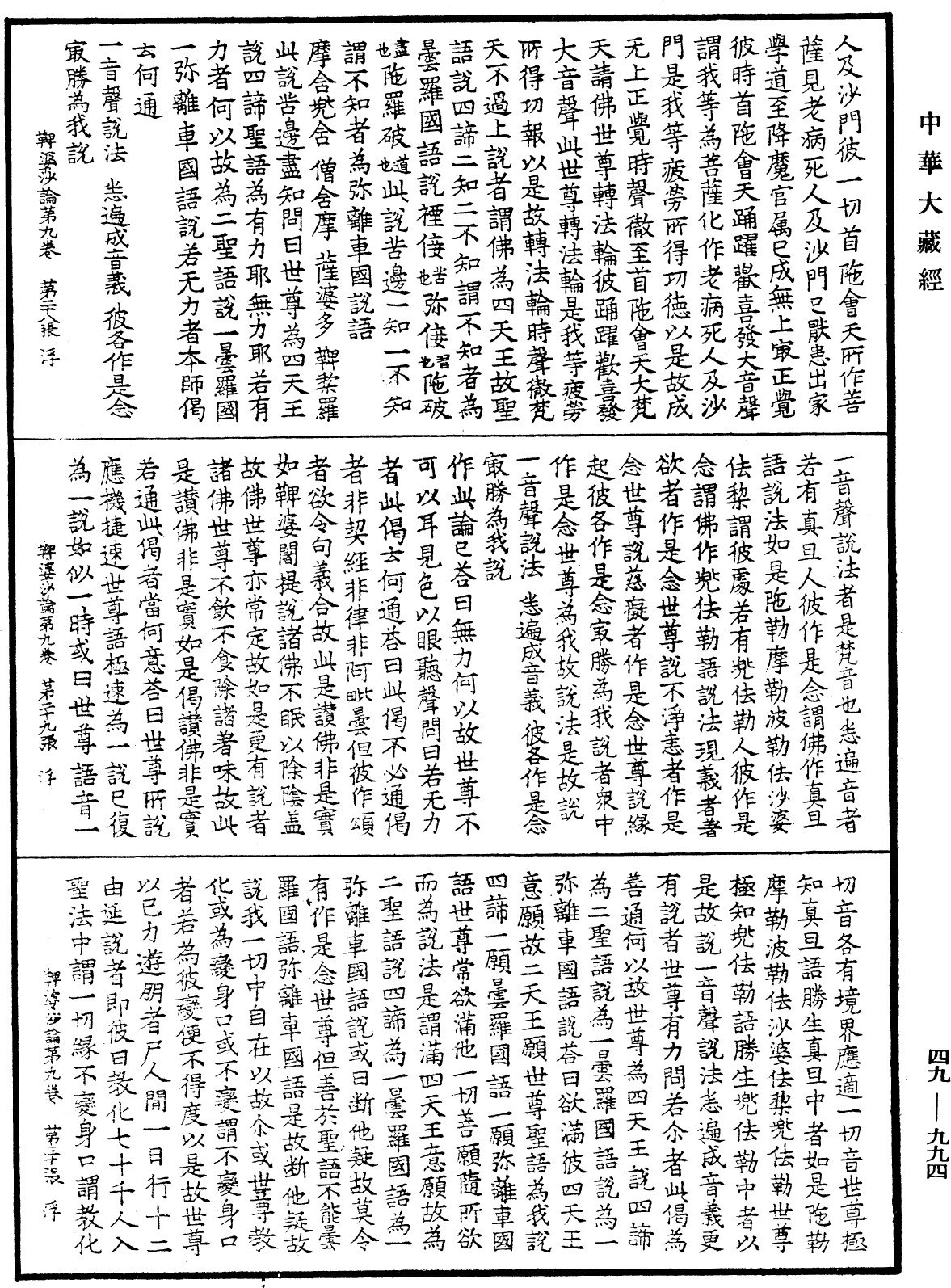 鞞婆沙論《中華大藏經》_第49冊_第0994頁