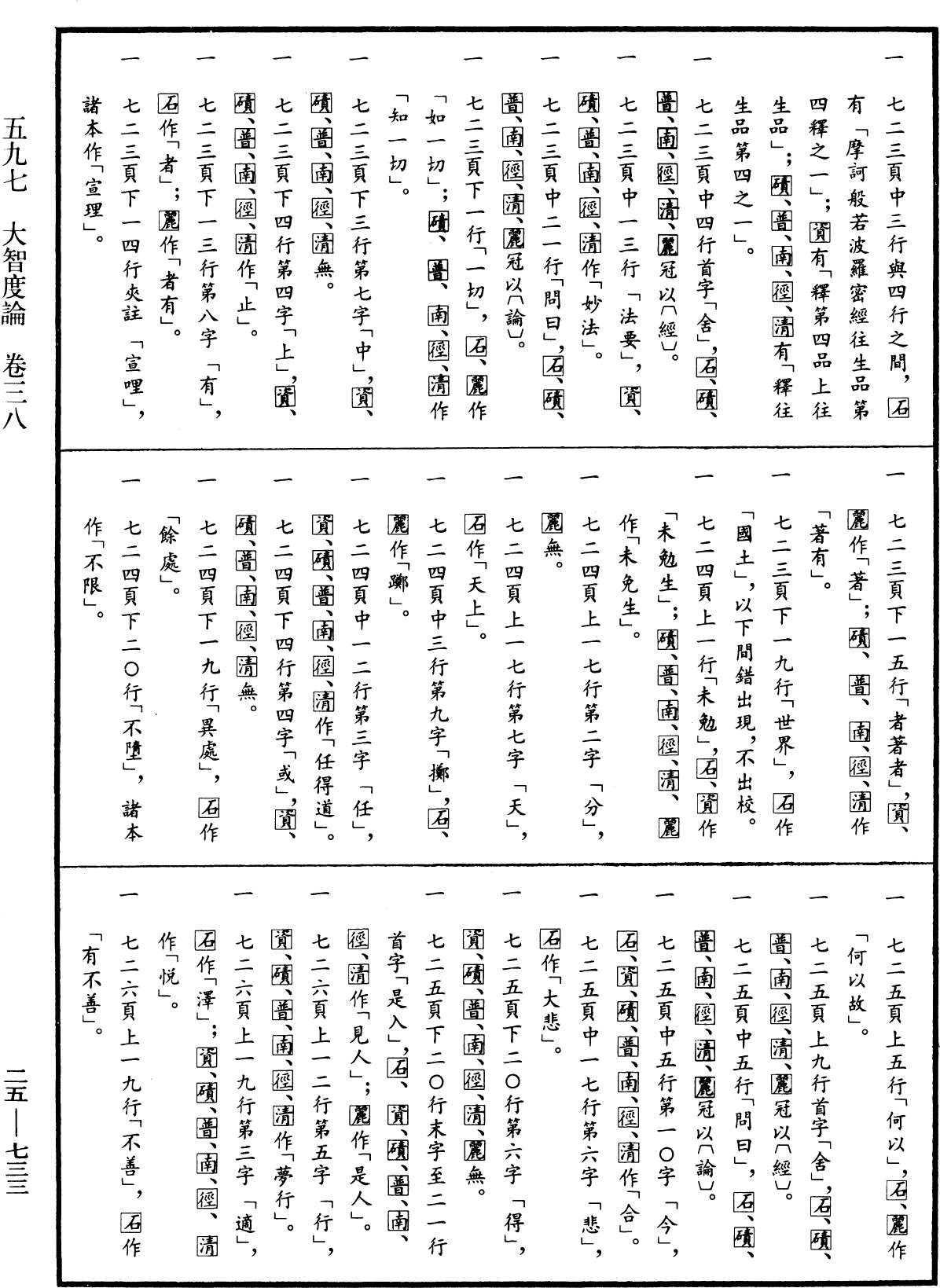 大智度論《中華大藏經》_第25冊_第733頁