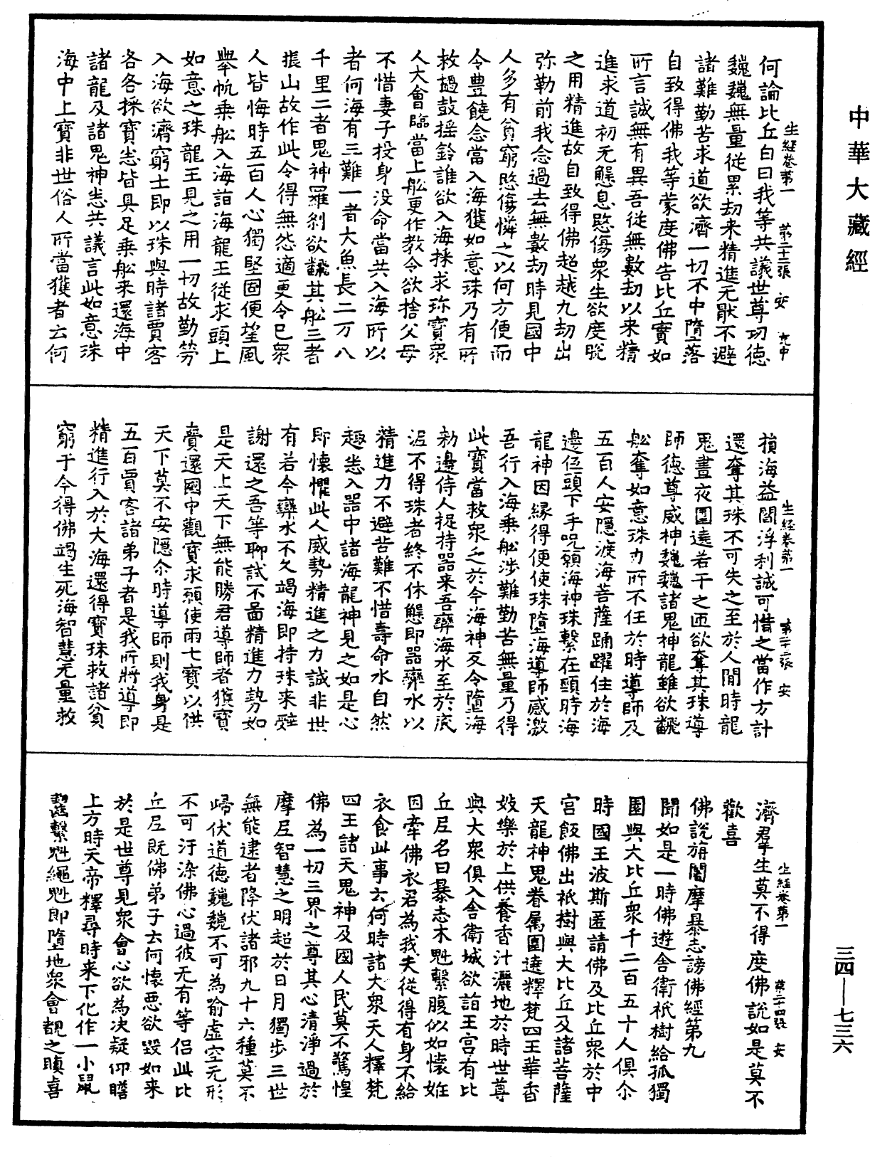 生經《中華大藏經》_第34冊_第0736頁