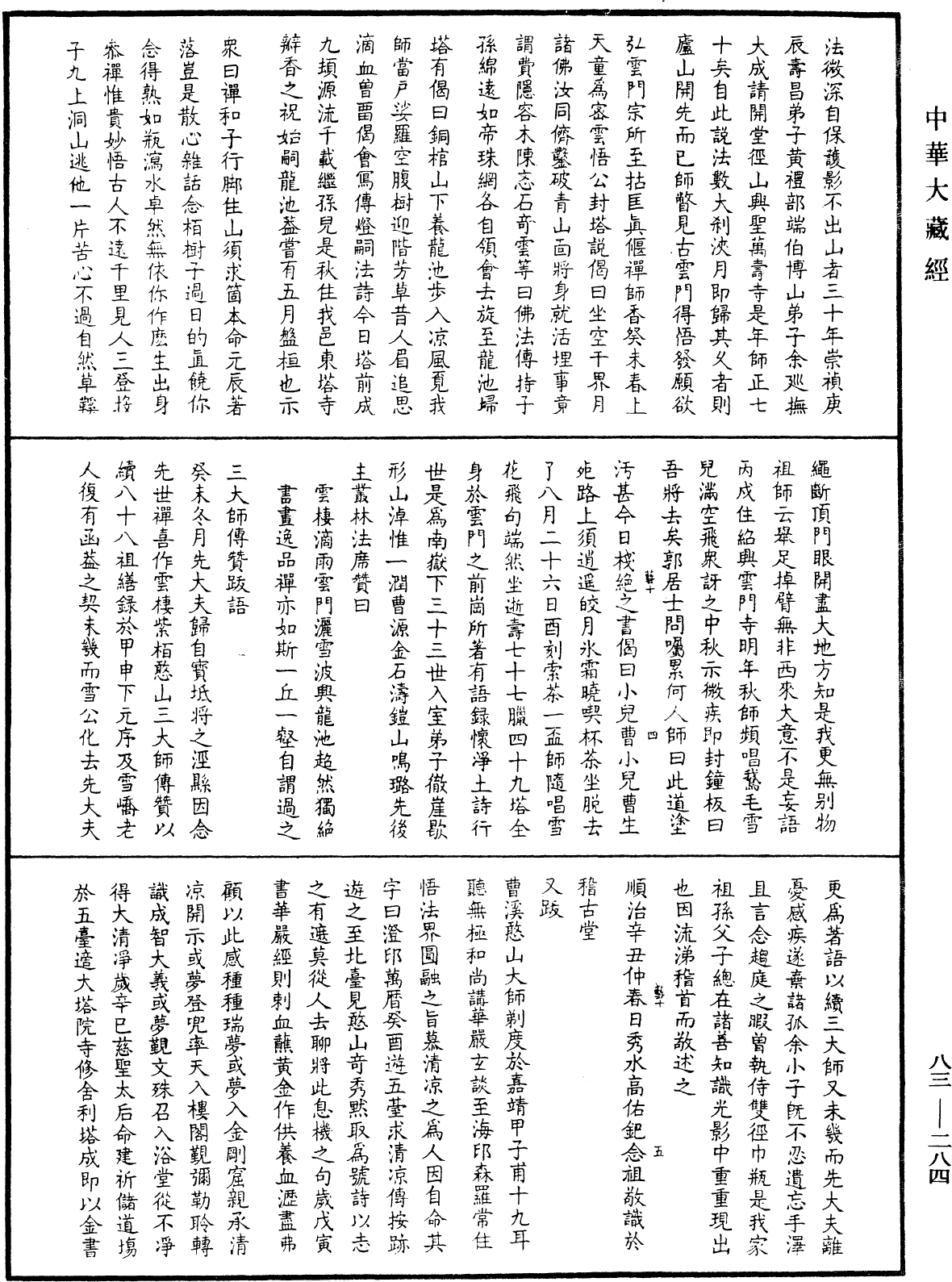 八十八祖傳贊《中華大藏經》_第83冊_第0284頁