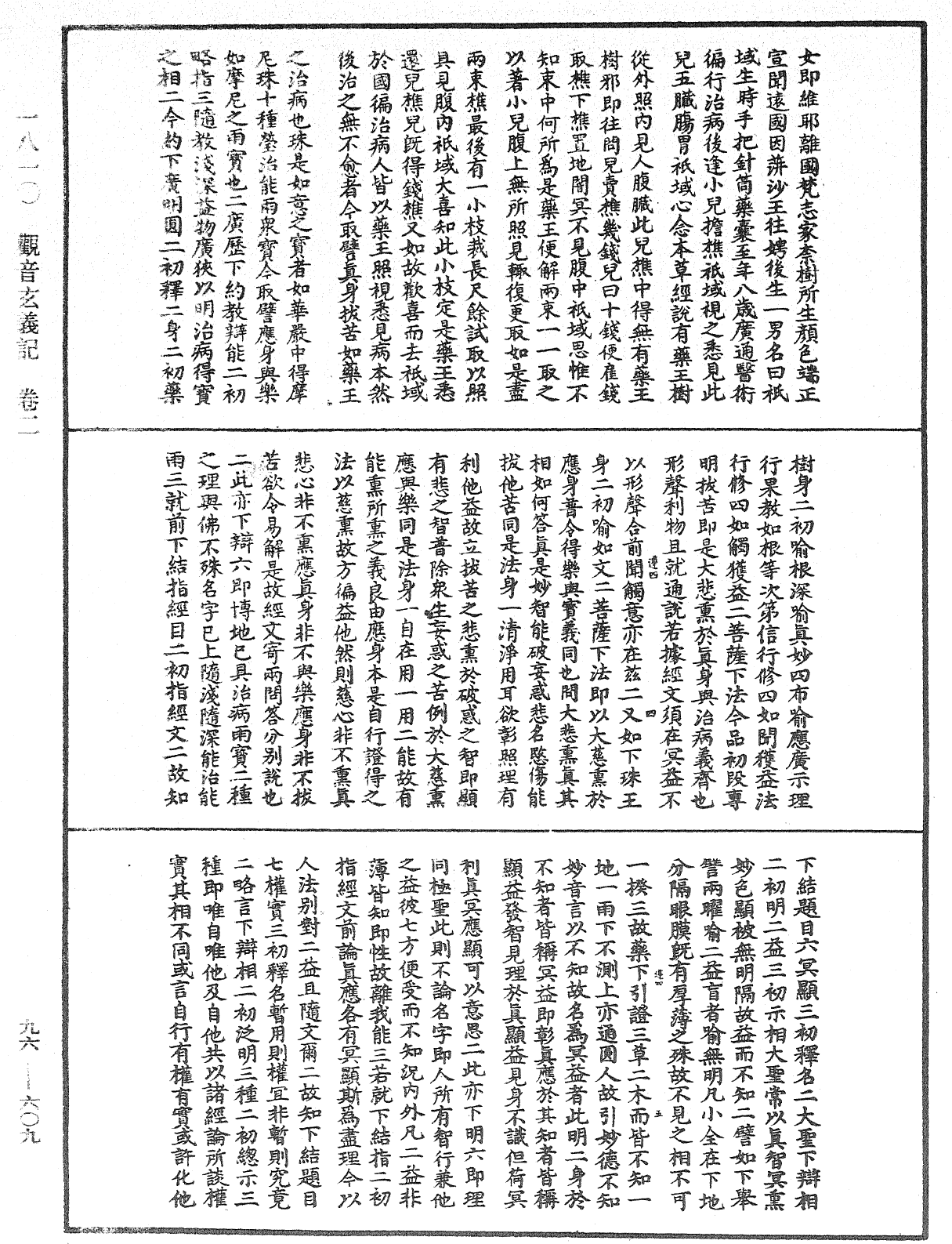 觀音玄義記《中華大藏經》_第96冊_第609頁