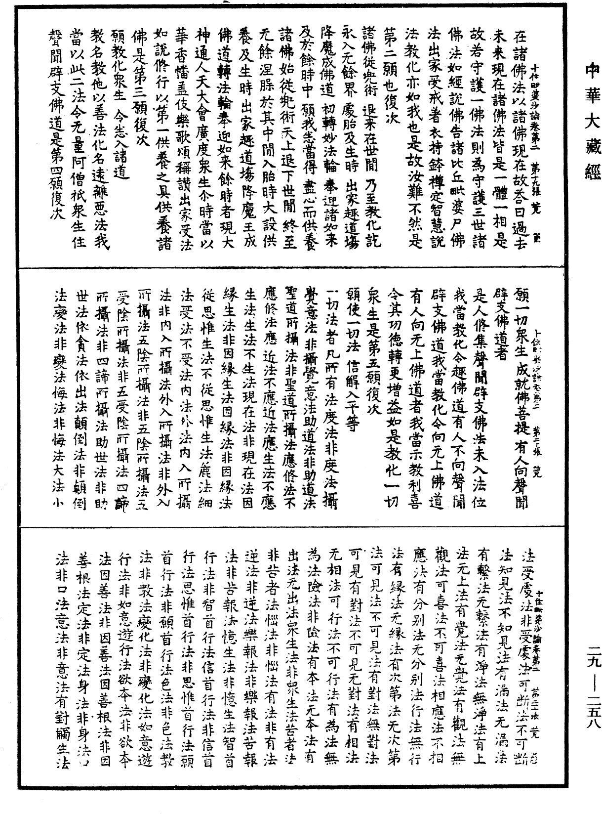 十住毗婆沙論《中華大藏經》_第29冊_第0258頁