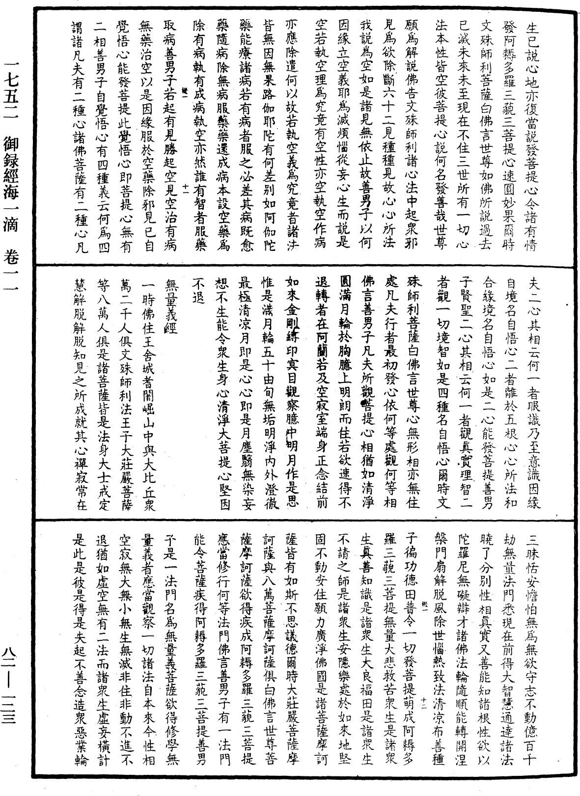 御錄經海一滴《中華大藏經》_第82冊_第0123頁