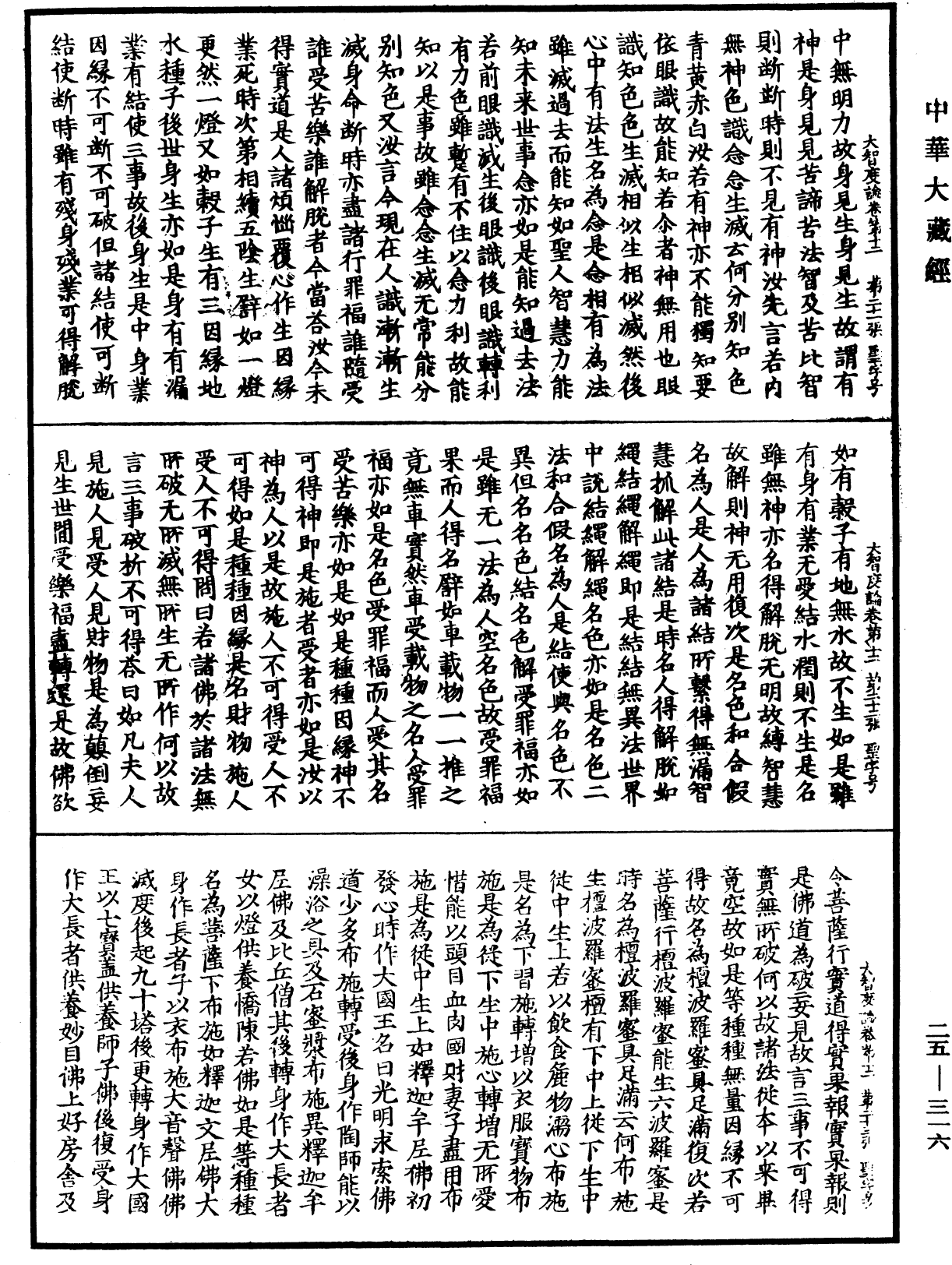 大智度論《中華大藏經》_第25冊_第316頁