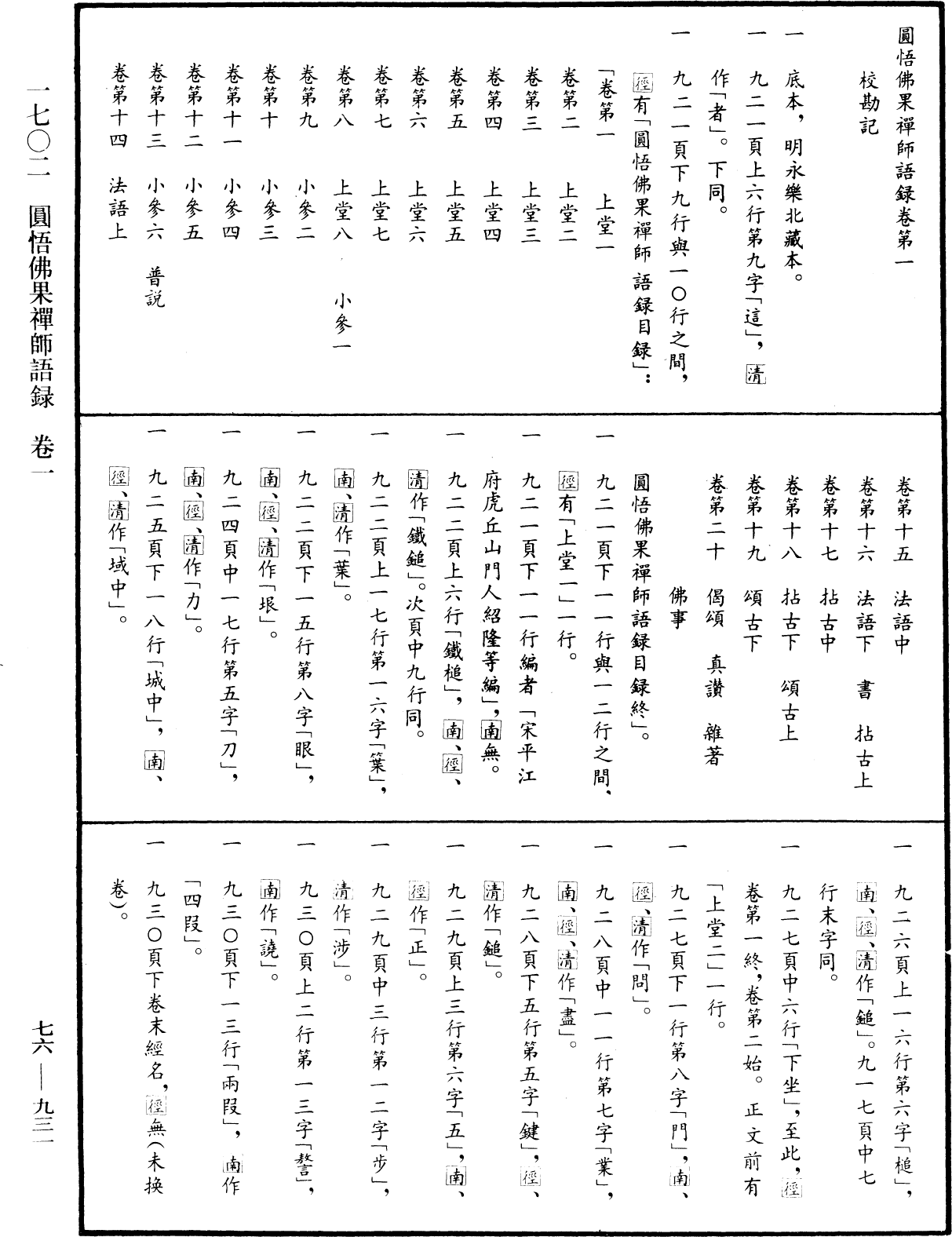 圓悟佛果禪師語錄《中華大藏經》_第76冊_第931頁