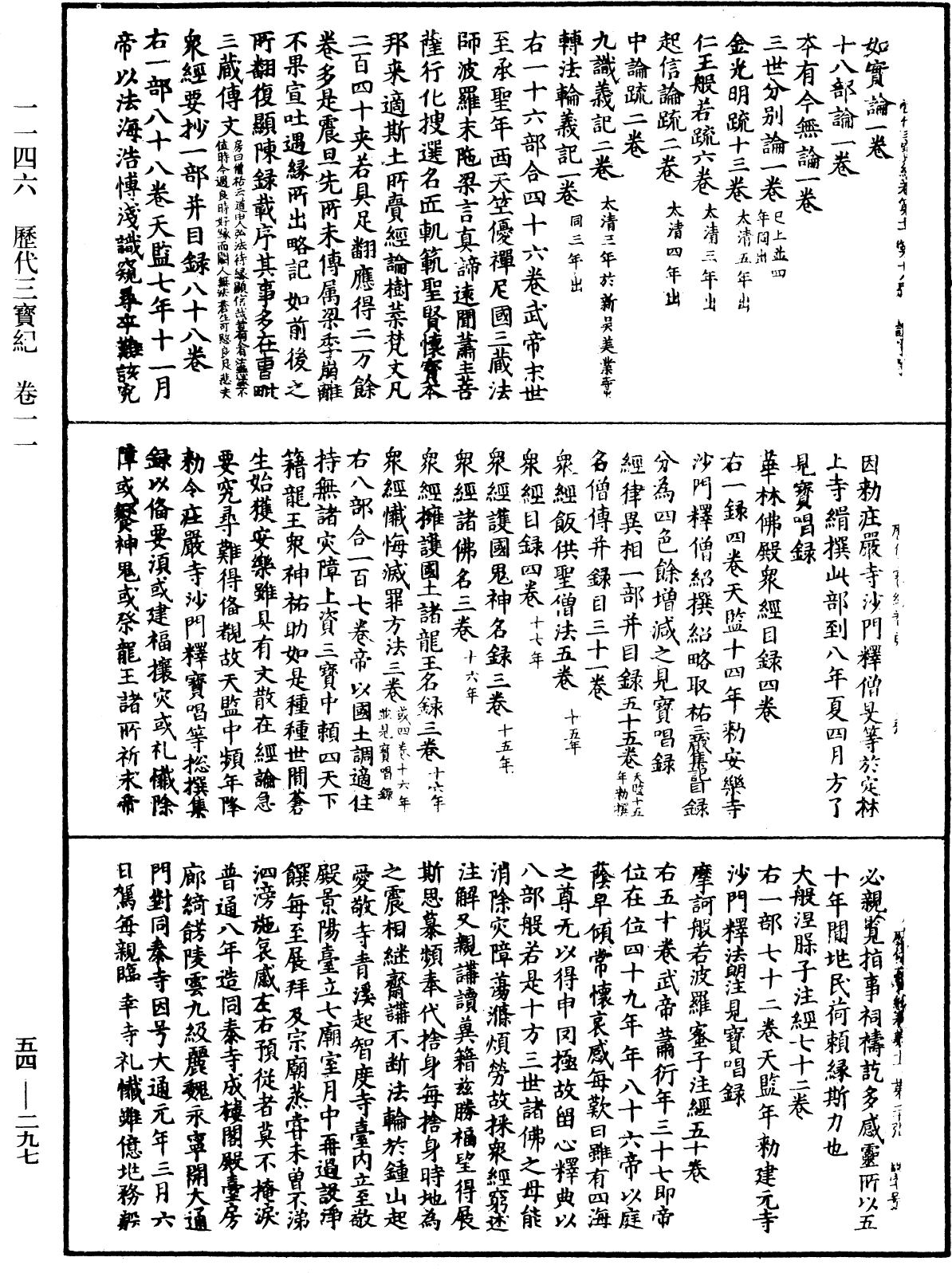 歷代三寶紀《中華大藏經》_第54冊_第297頁