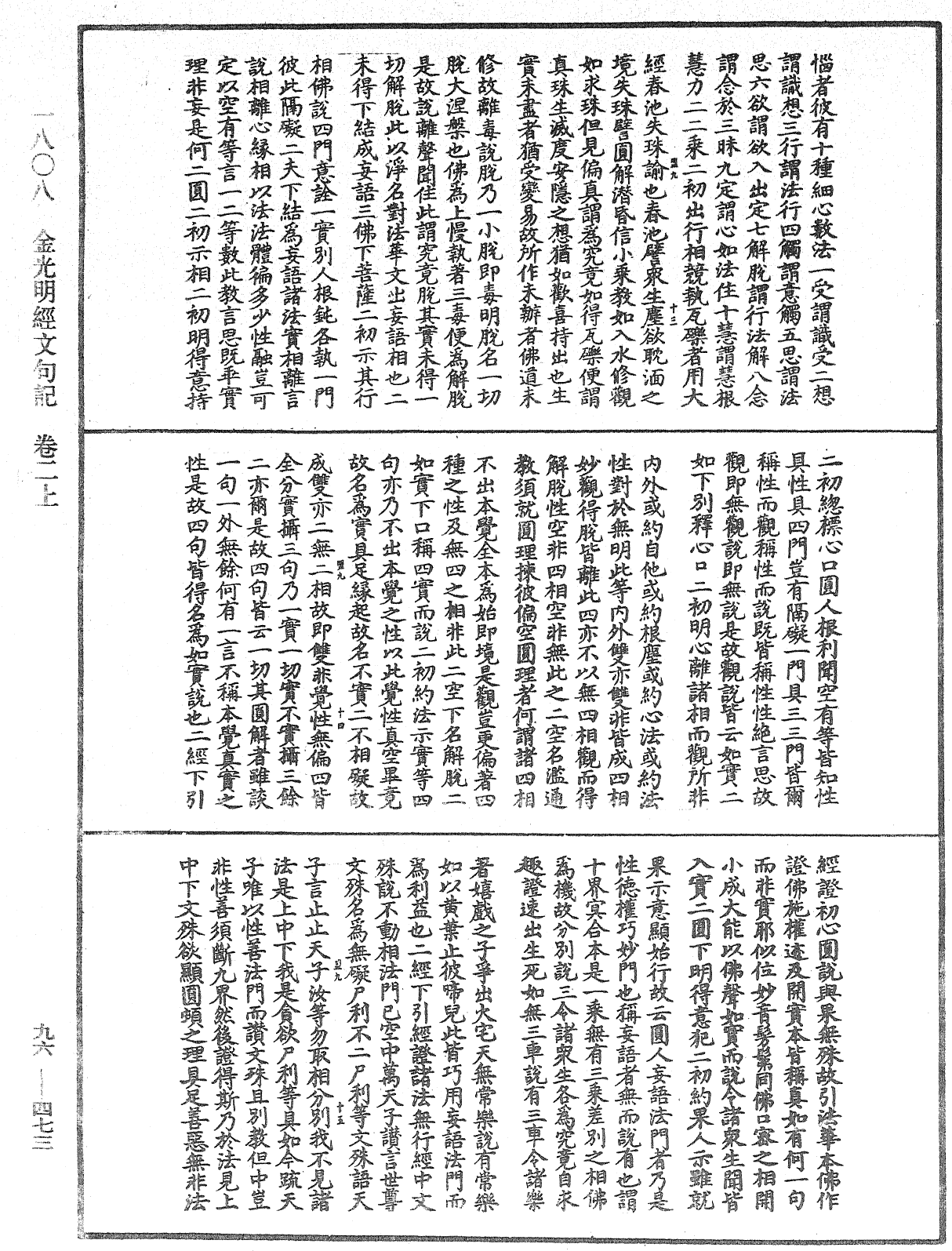 金光明經文句記《中華大藏經》_第96冊_第473頁