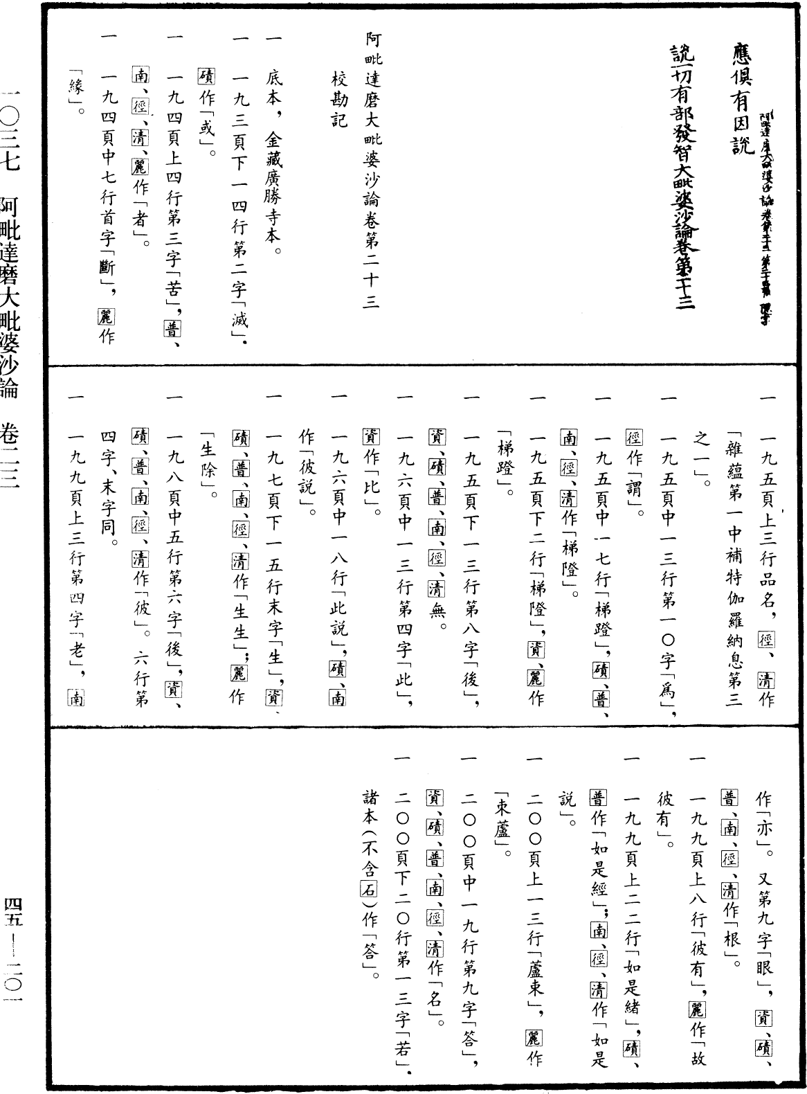 阿毗達磨大毗婆沙論《中華大藏經》_第45冊_第201頁23