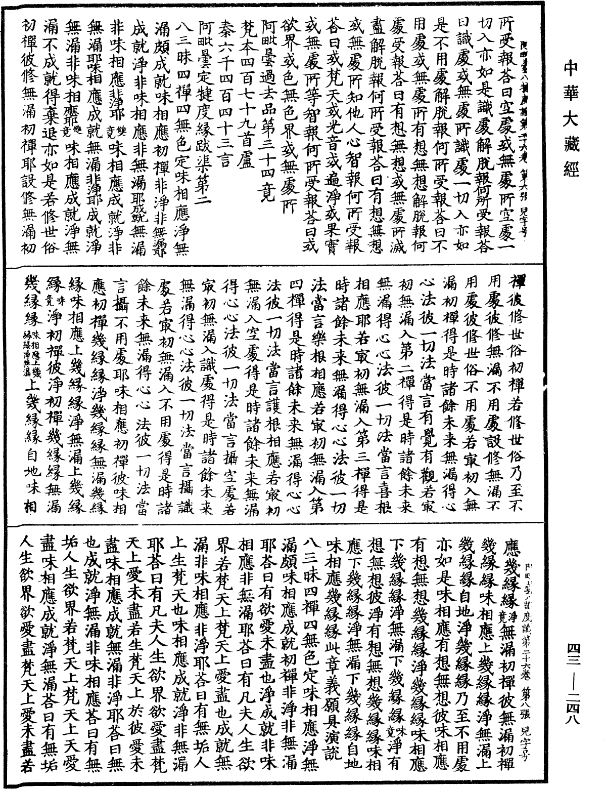 阿毗曇八犍度論《中華大藏經》_第43冊_第248頁