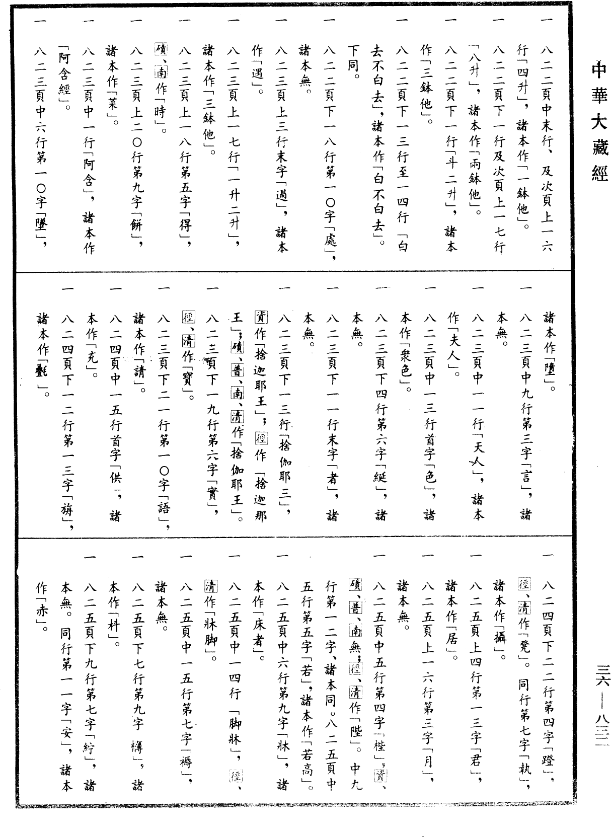 摩訶僧祇律《中華大藏經》_第36冊_第0832頁