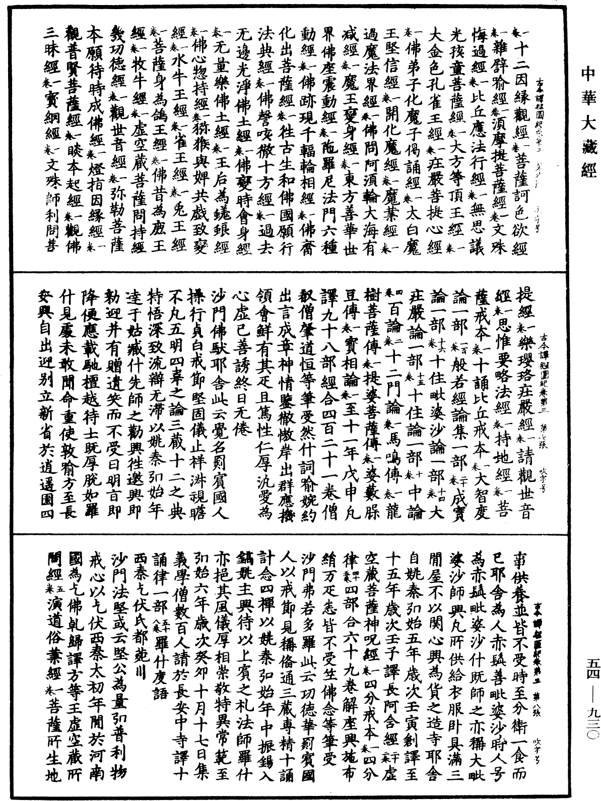 古今譯經圖紀《中華大藏經》_第54冊_第930頁