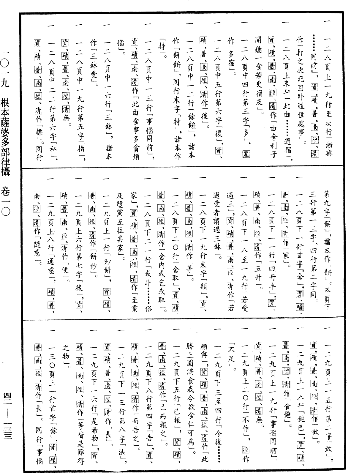 根本薩婆多部律攝《中華大藏經》_第42冊_第133頁