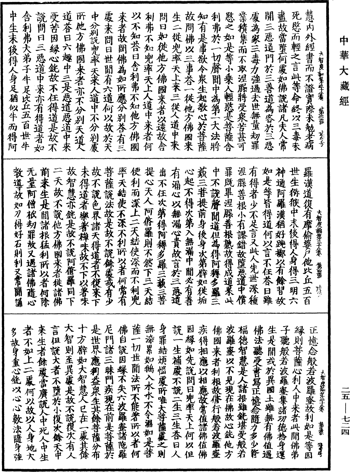 大智度論《中華大藏經》_第25冊_第724頁