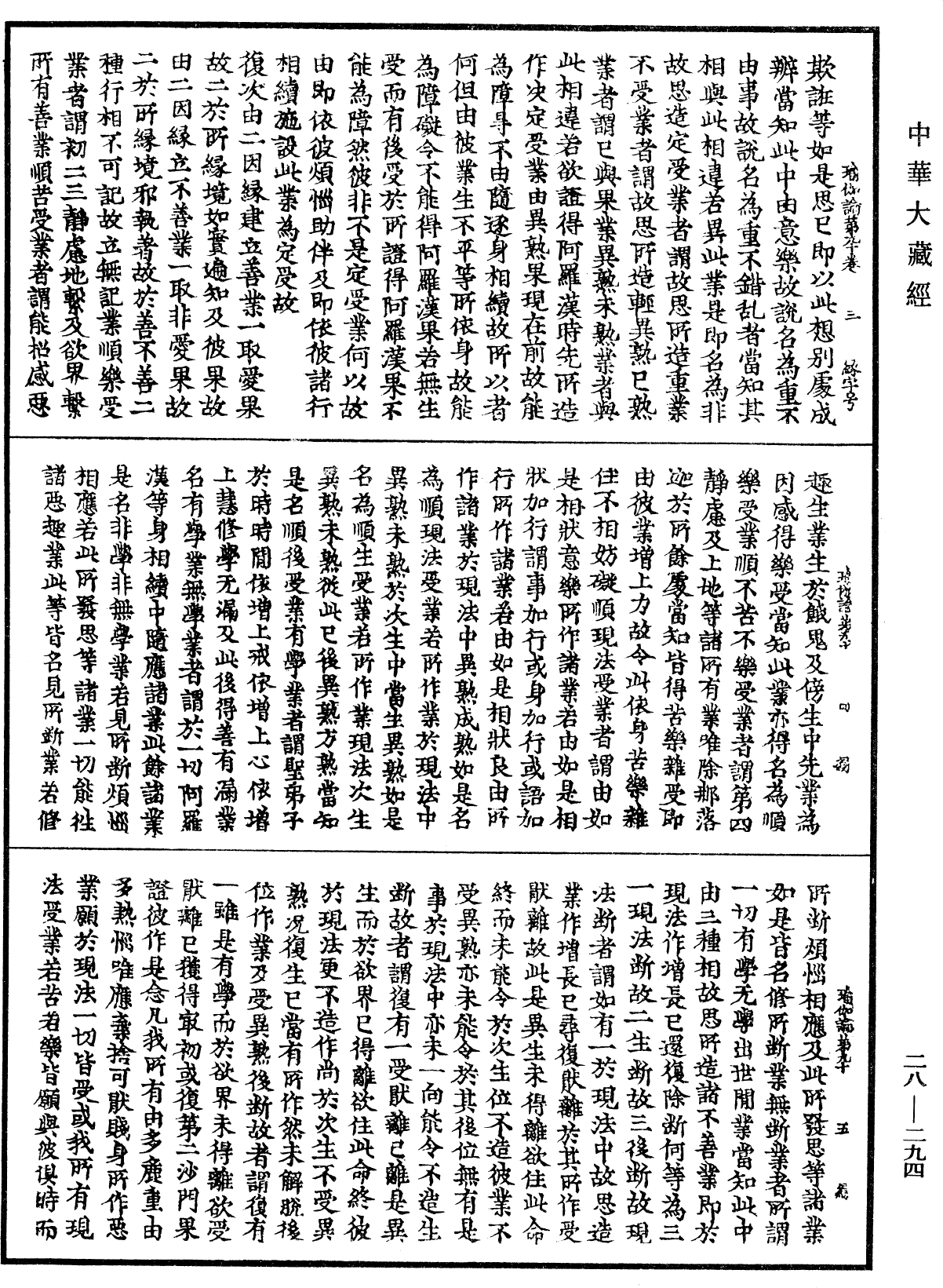 瑜伽師地論《中華大藏經》_第28冊_第0294頁