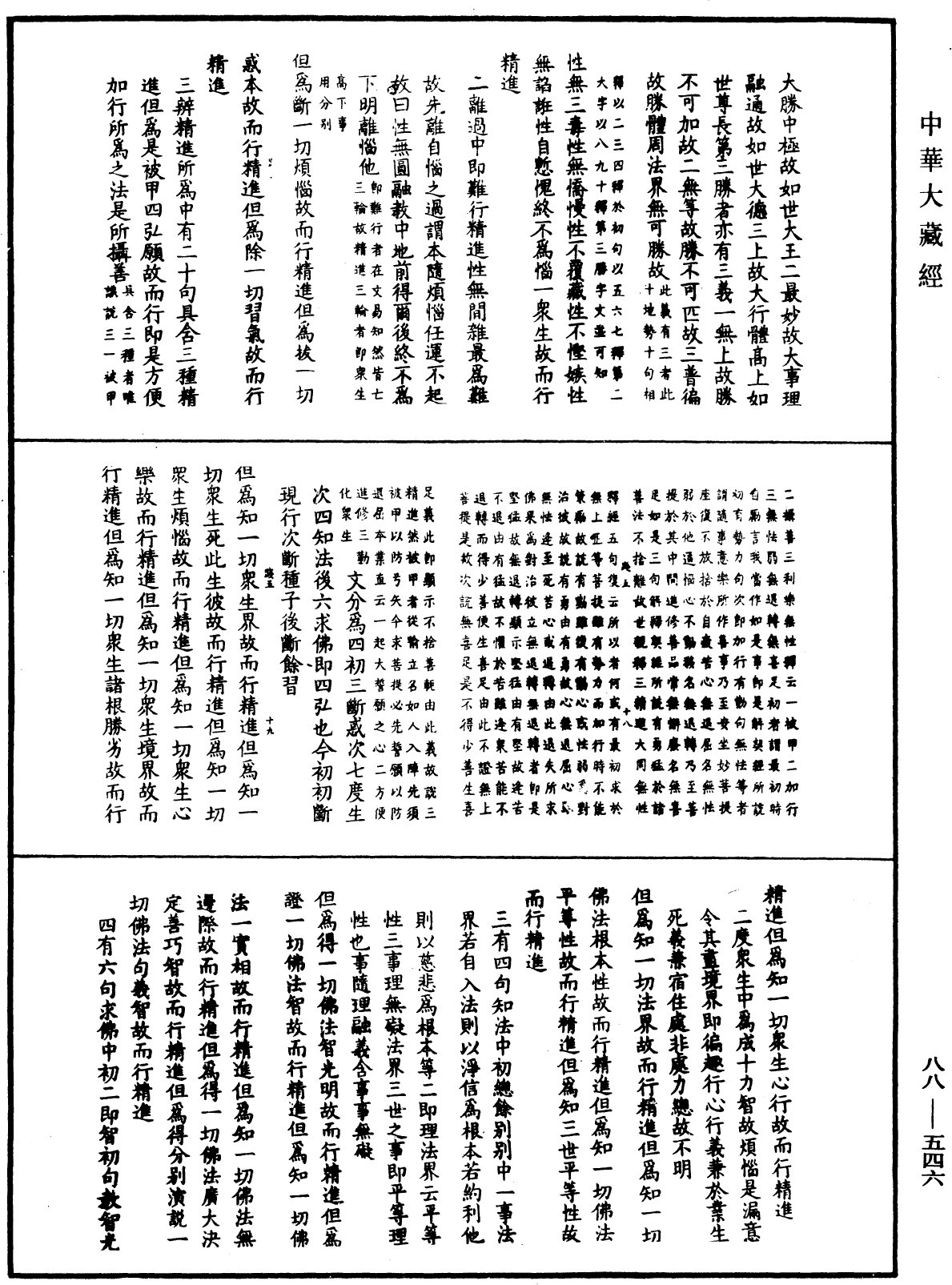 大方廣佛華嚴經疏鈔會本《中華大藏經》_第88冊_第546頁