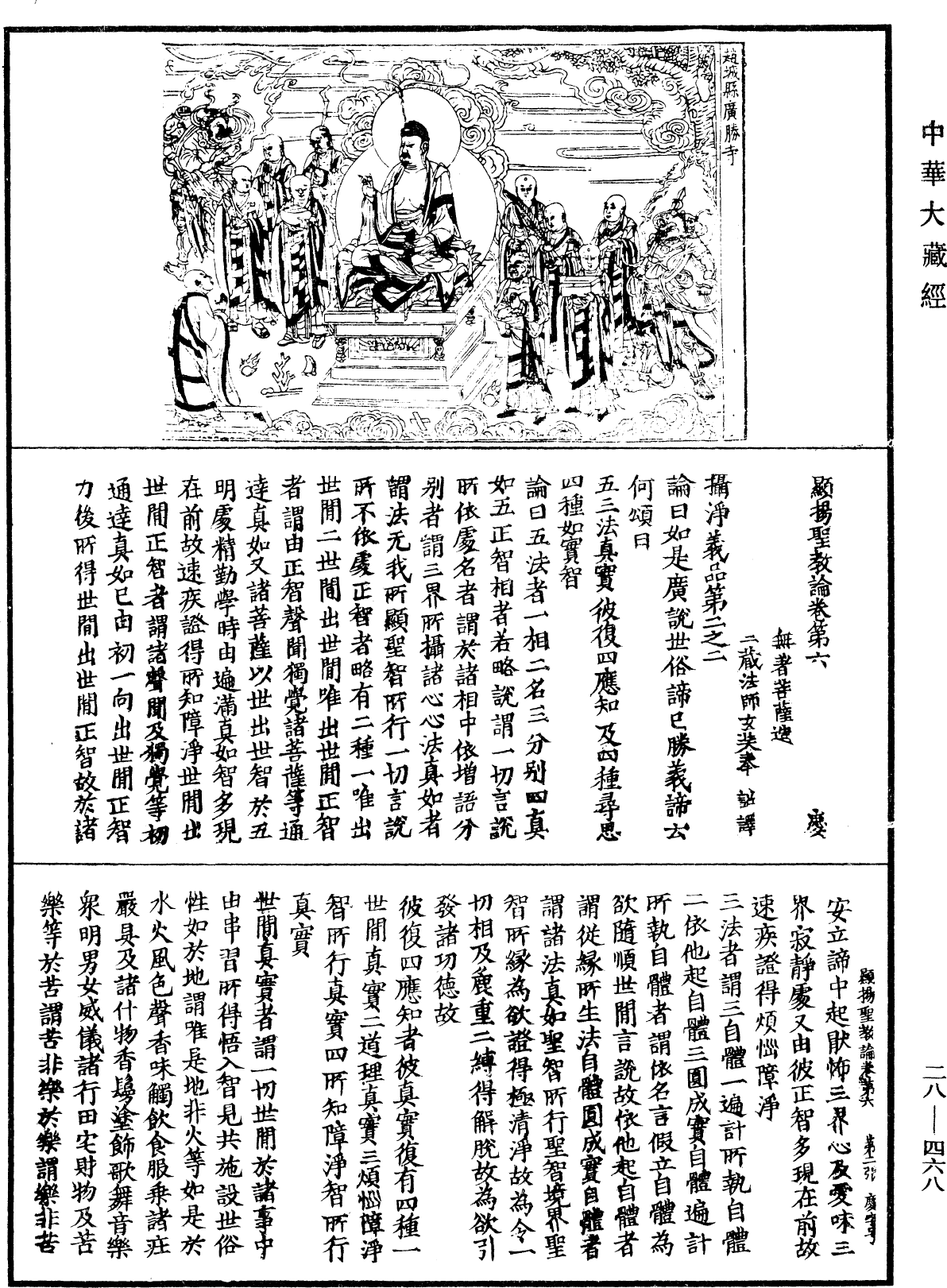 顯揚聖教論《中華大藏經》_第28冊_第0468頁