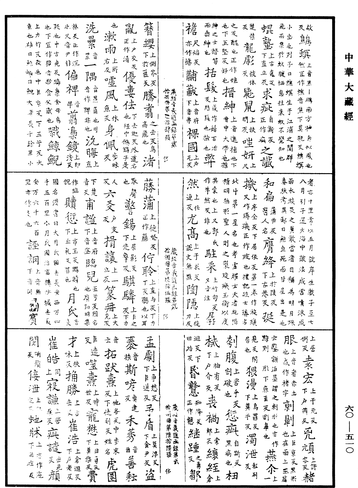 新集藏經音義隨函錄《中華大藏經》_第60冊_第0510頁