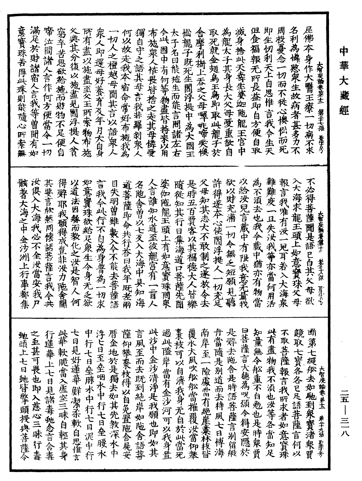 大智度論《中華大藏經》_第25冊_第318頁