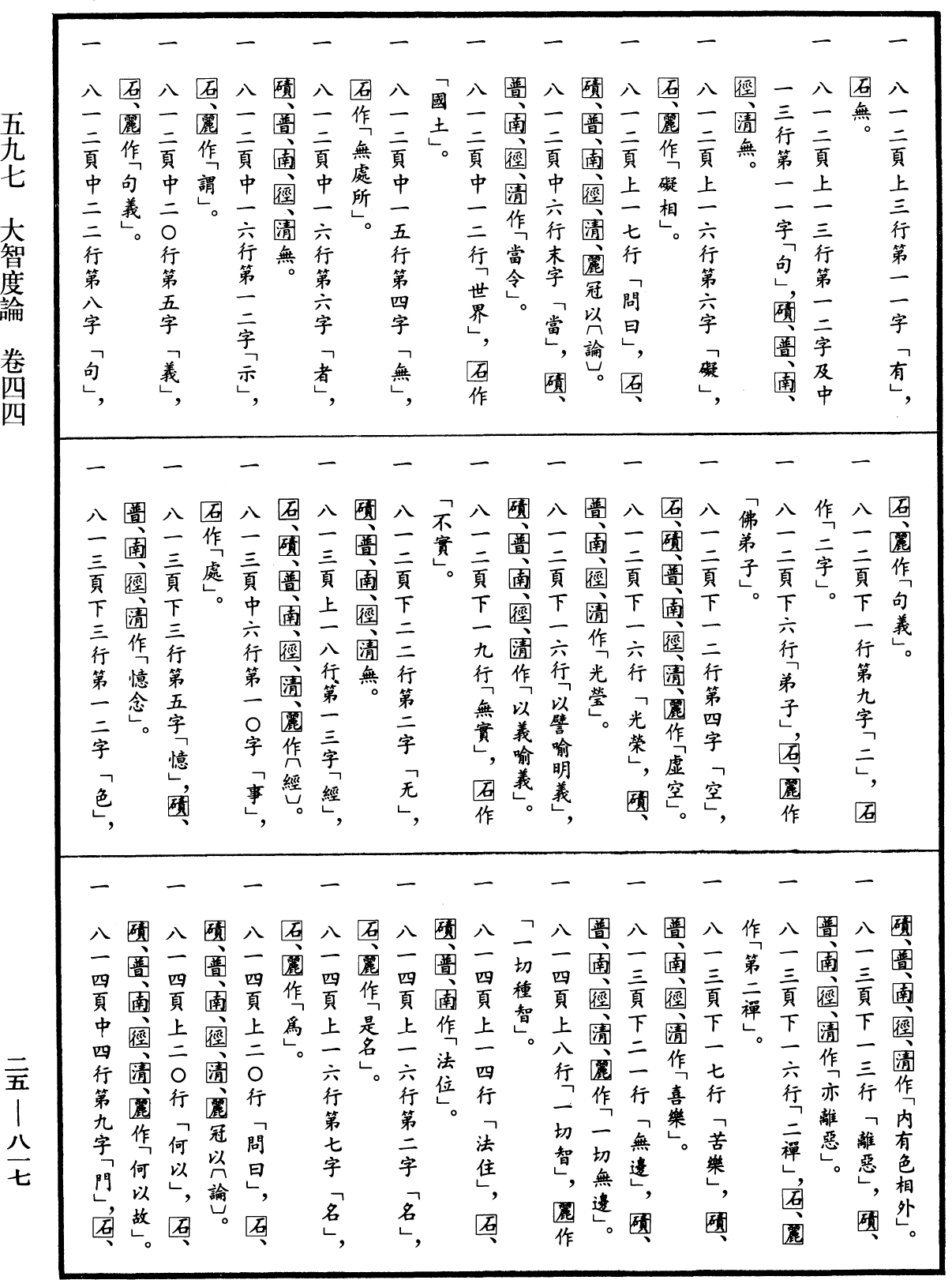 大智度論《中華大藏經》_第25冊_第817頁