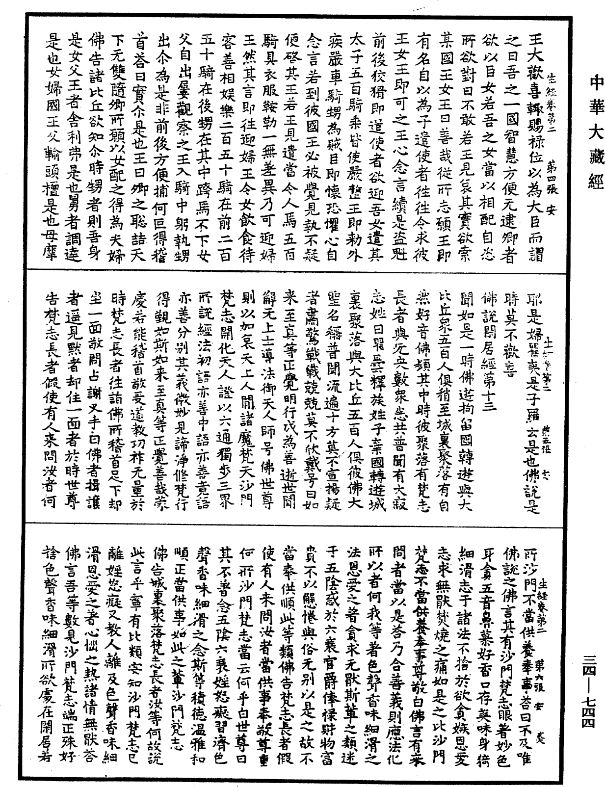 生經《中華大藏經》_第34冊_第0744頁