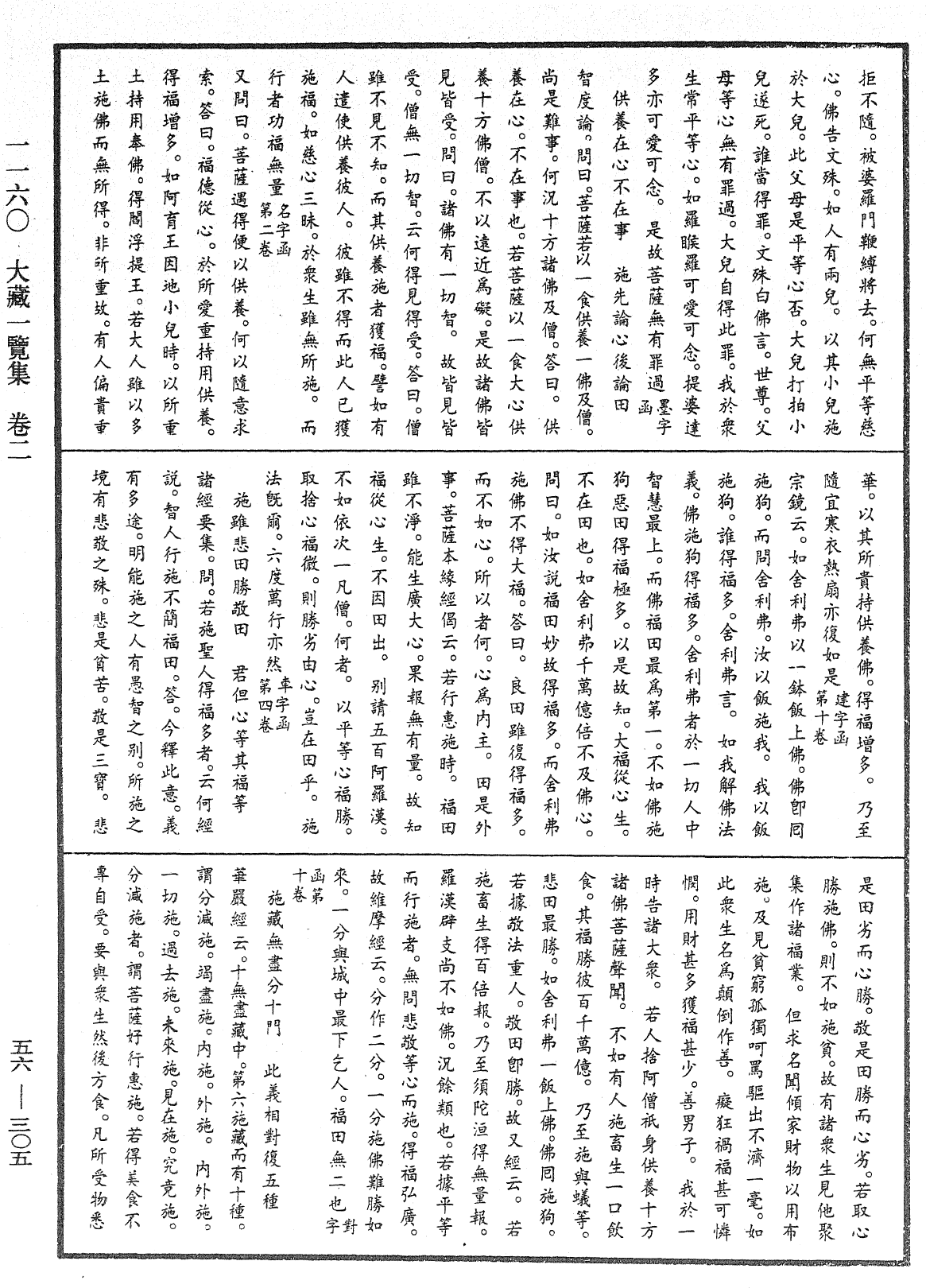 大藏一览集《中华大藏经》_第56册_第0305页