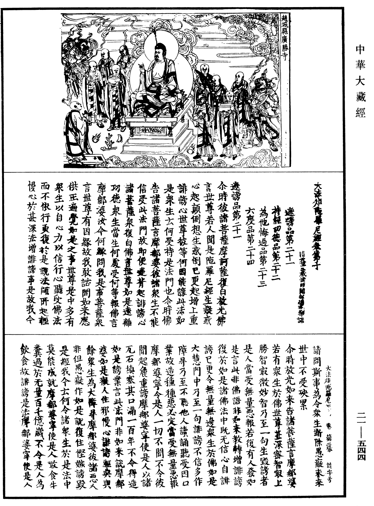 大法炬陀羅尼經《中華大藏經》_第21冊_第544頁