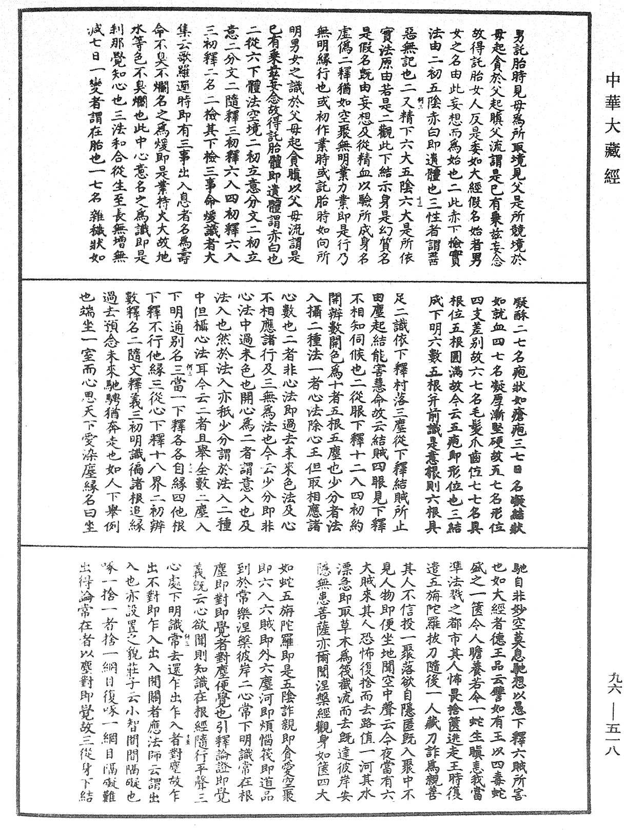 金光明經文句記《中華大藏經》_第96冊_第518頁