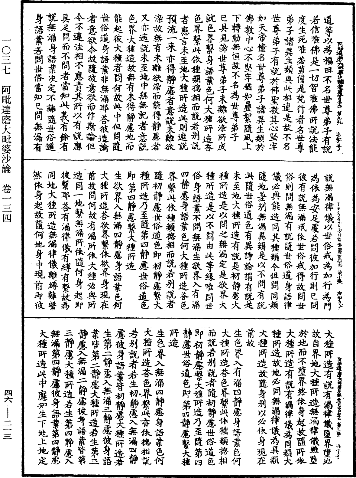 阿毗達磨大毗婆沙論《中華大藏經》_第46冊_第0213頁