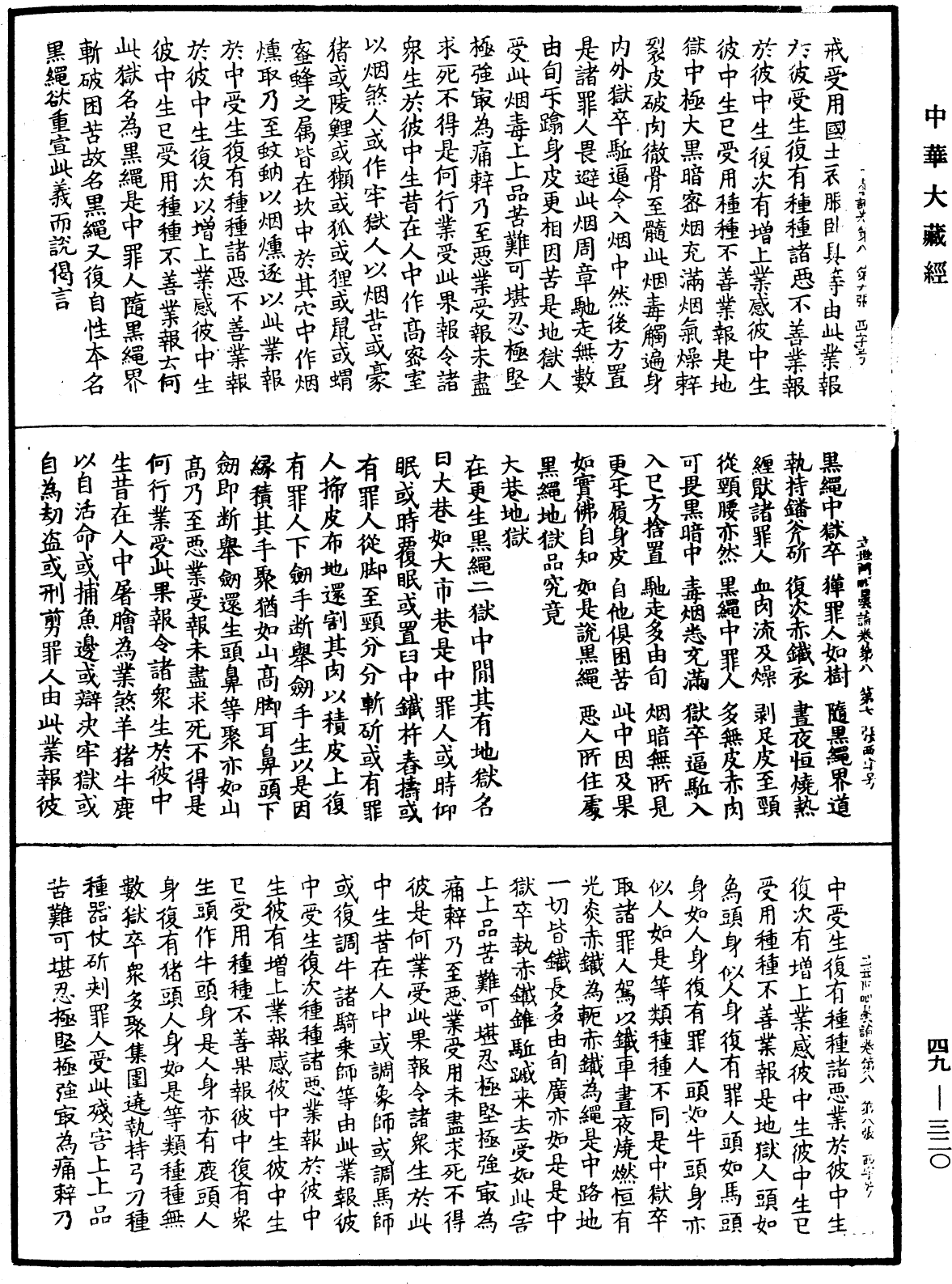 佛說立世阿毗曇論《中華大藏經》_第49冊_第0320頁