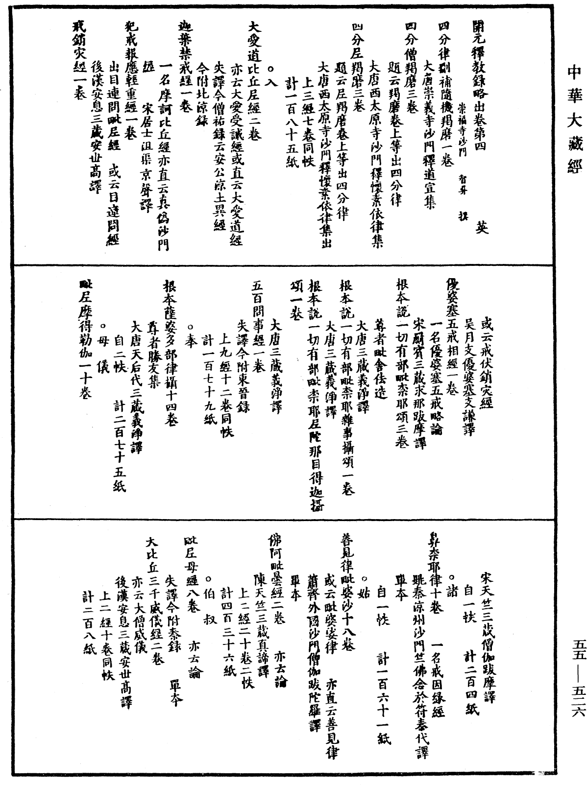 開元釋教錄略出《中華大藏經》_第55冊_第526頁