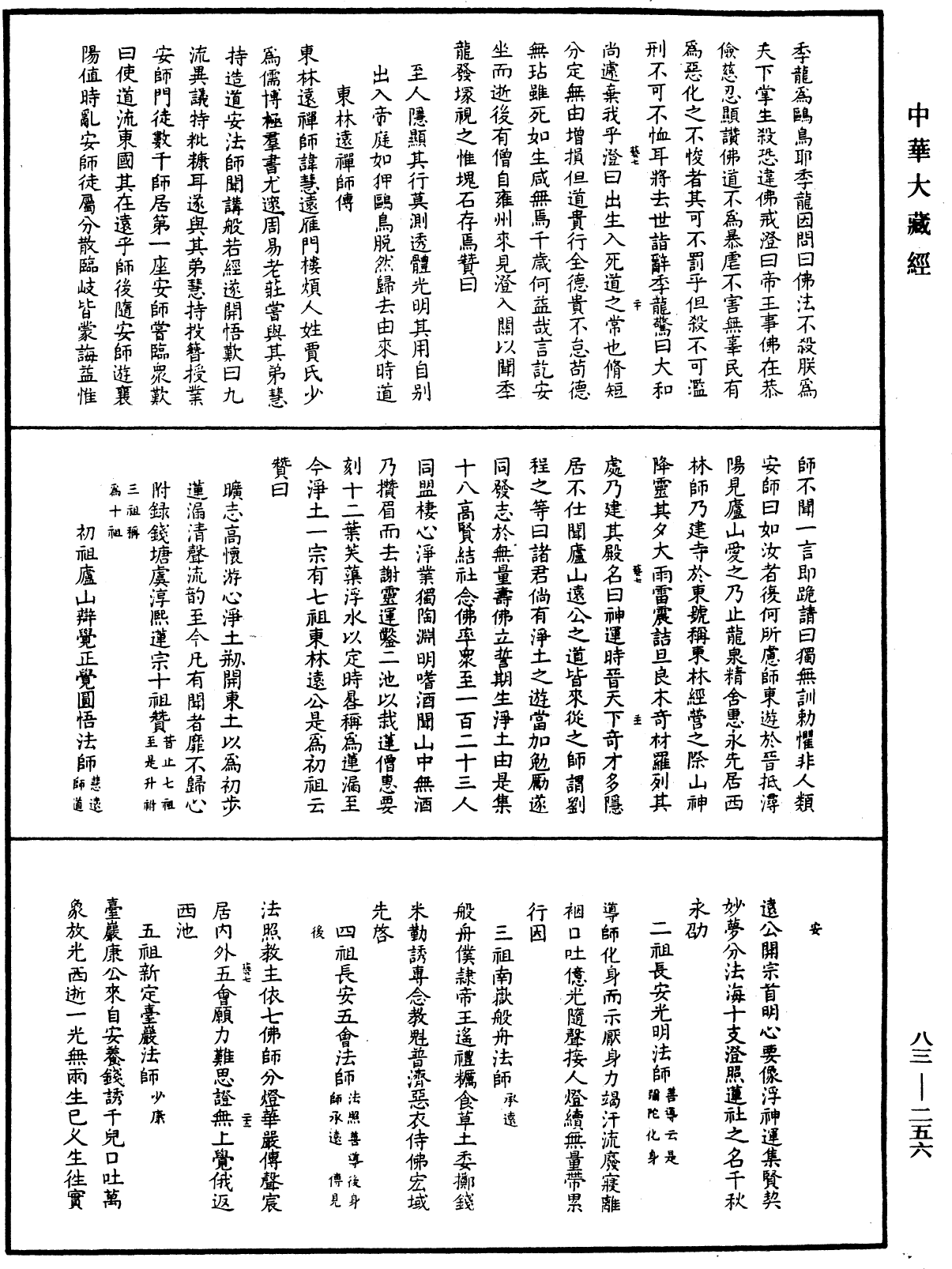 八十八祖傳贊《中華大藏經》_第83冊_第0256頁