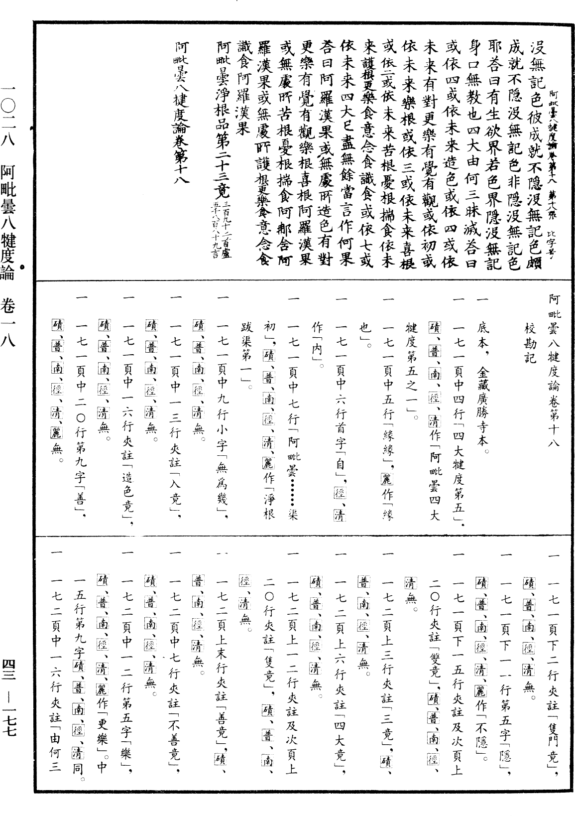 阿毗曇八犍度論《中華大藏經》_第43冊_第177頁