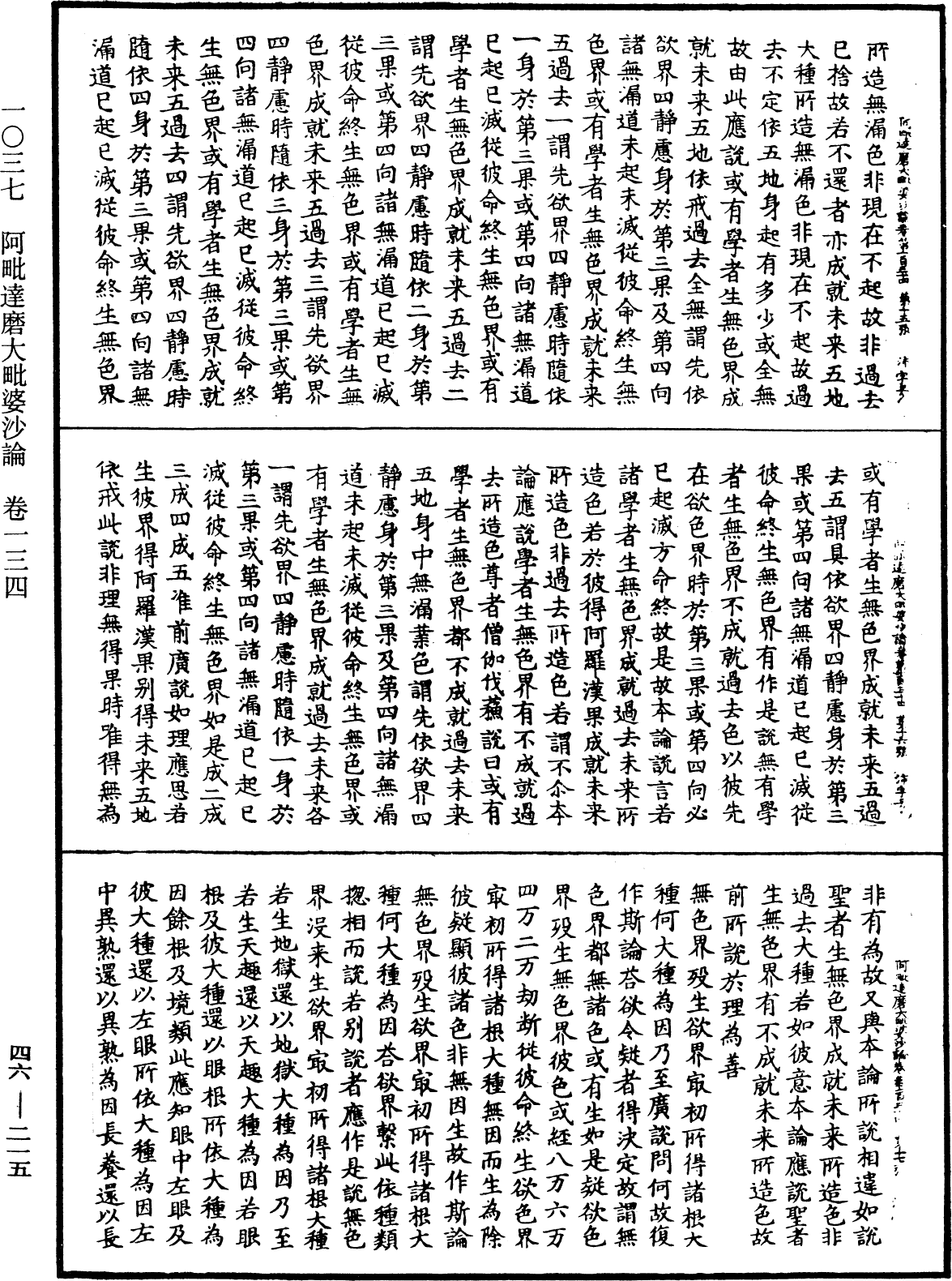 阿毗達磨大毗婆沙論《中華大藏經》_第46冊_第0215頁