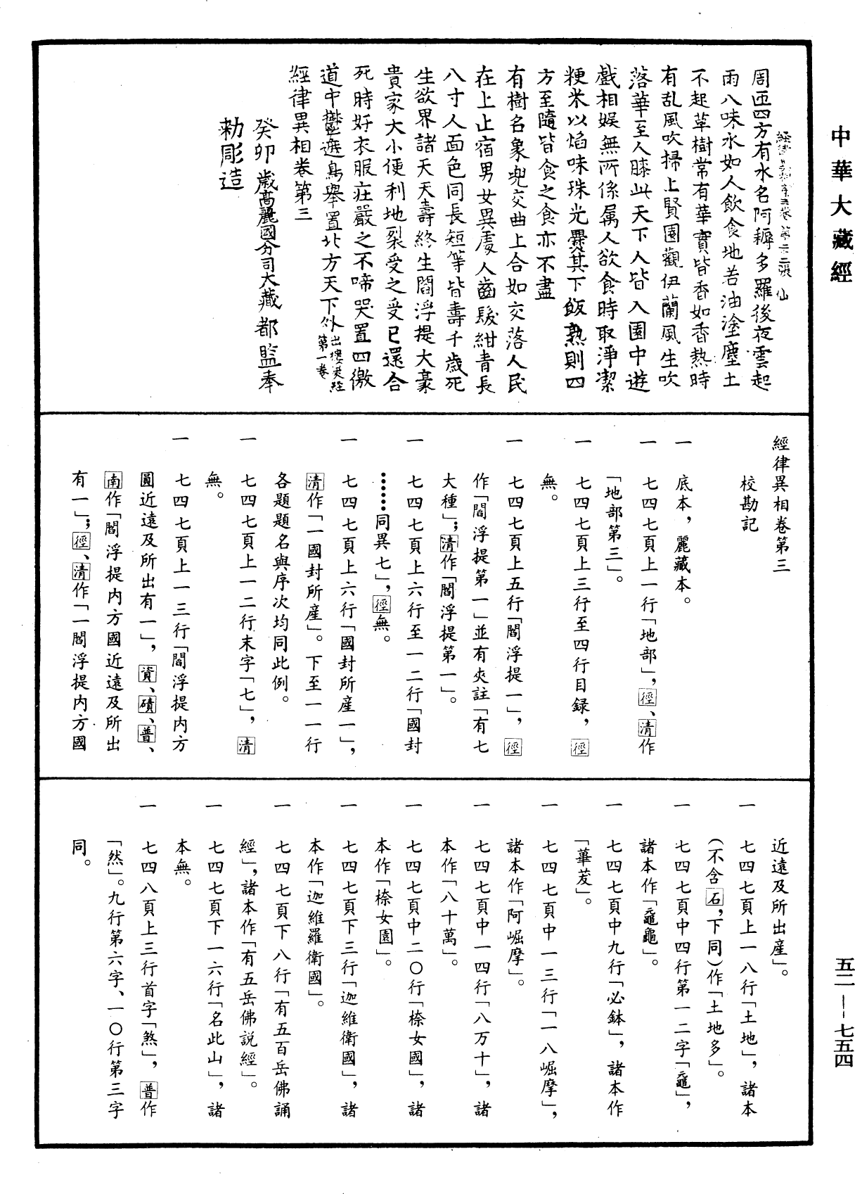 经律异相《中华大藏经》_第52册_第754页