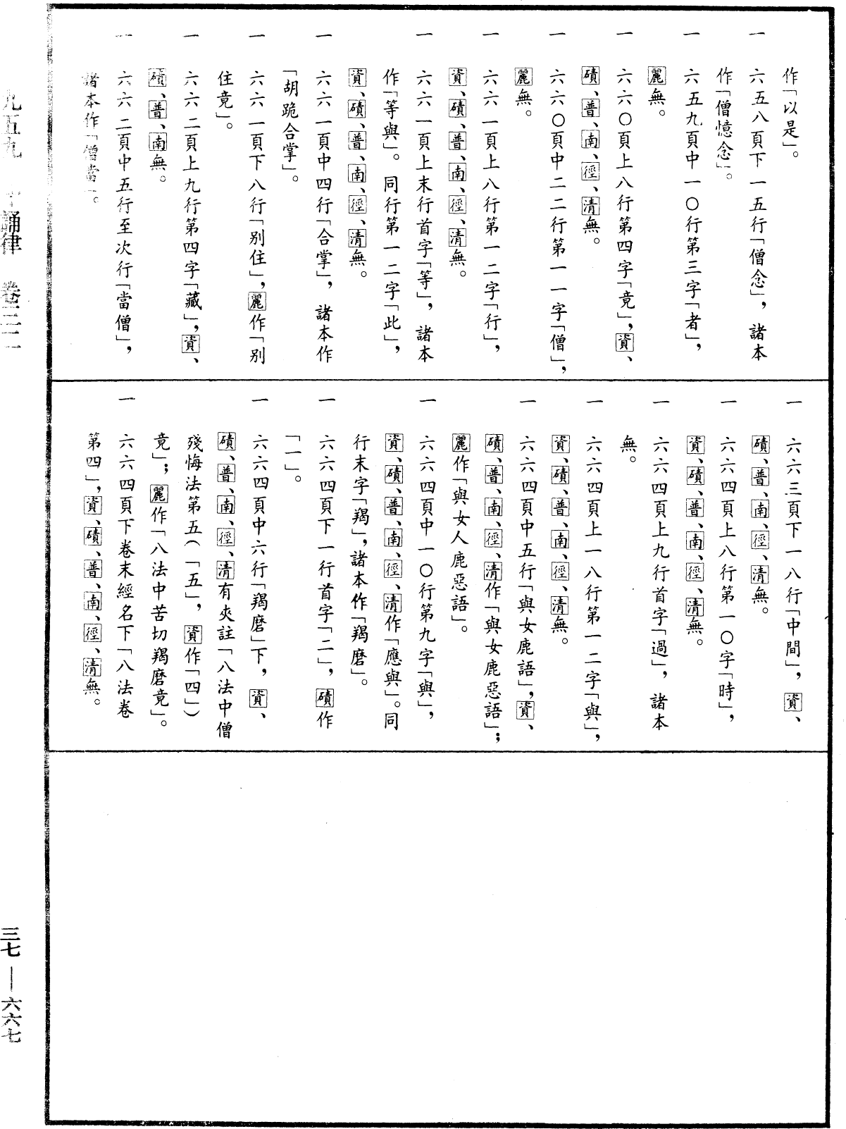 十誦律《中華大藏經》_第37冊_第667頁