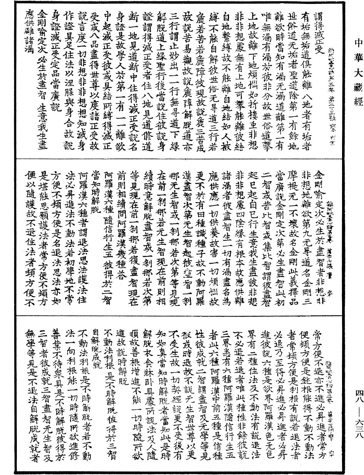 雜阿毗曇心論《中華大藏經》_第48冊_第0638頁