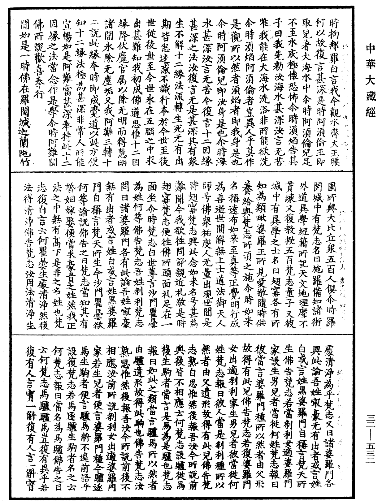 增壹阿含經《中華大藏經》_第32冊_第0532頁