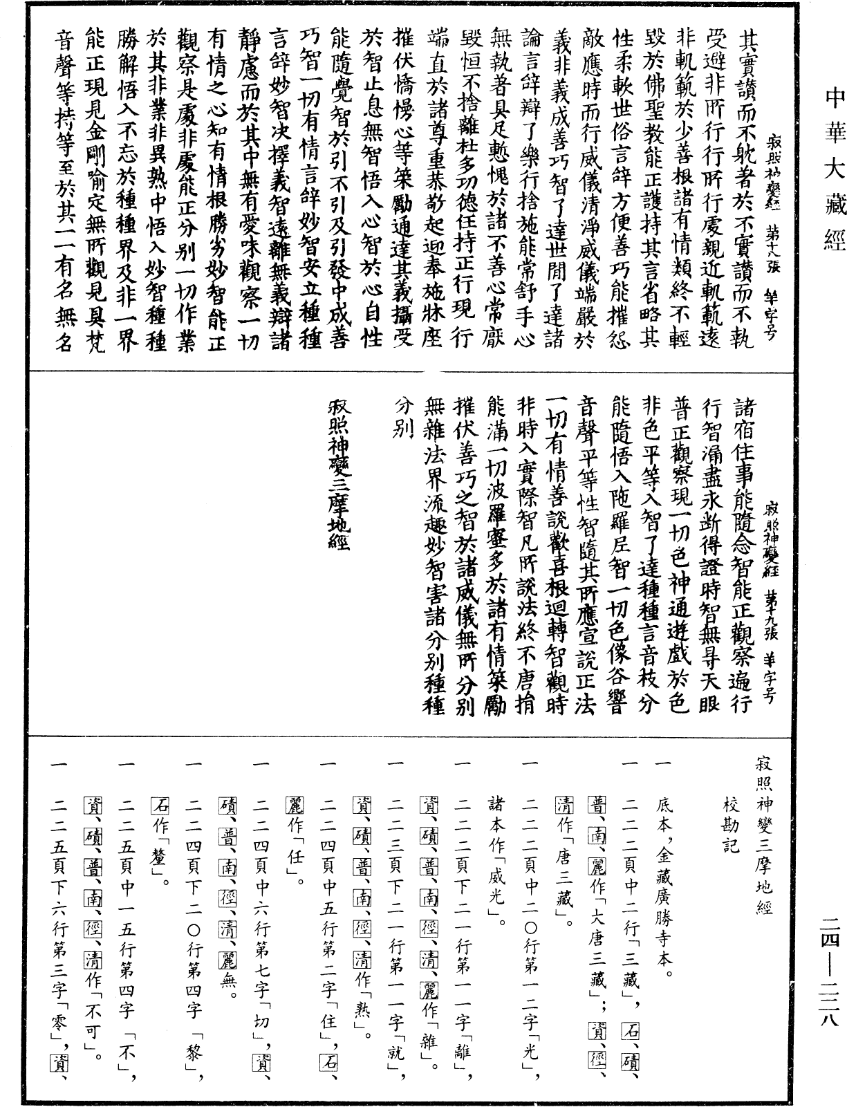 寂照神變三摩地經《中華大藏經》_第24冊_第228頁