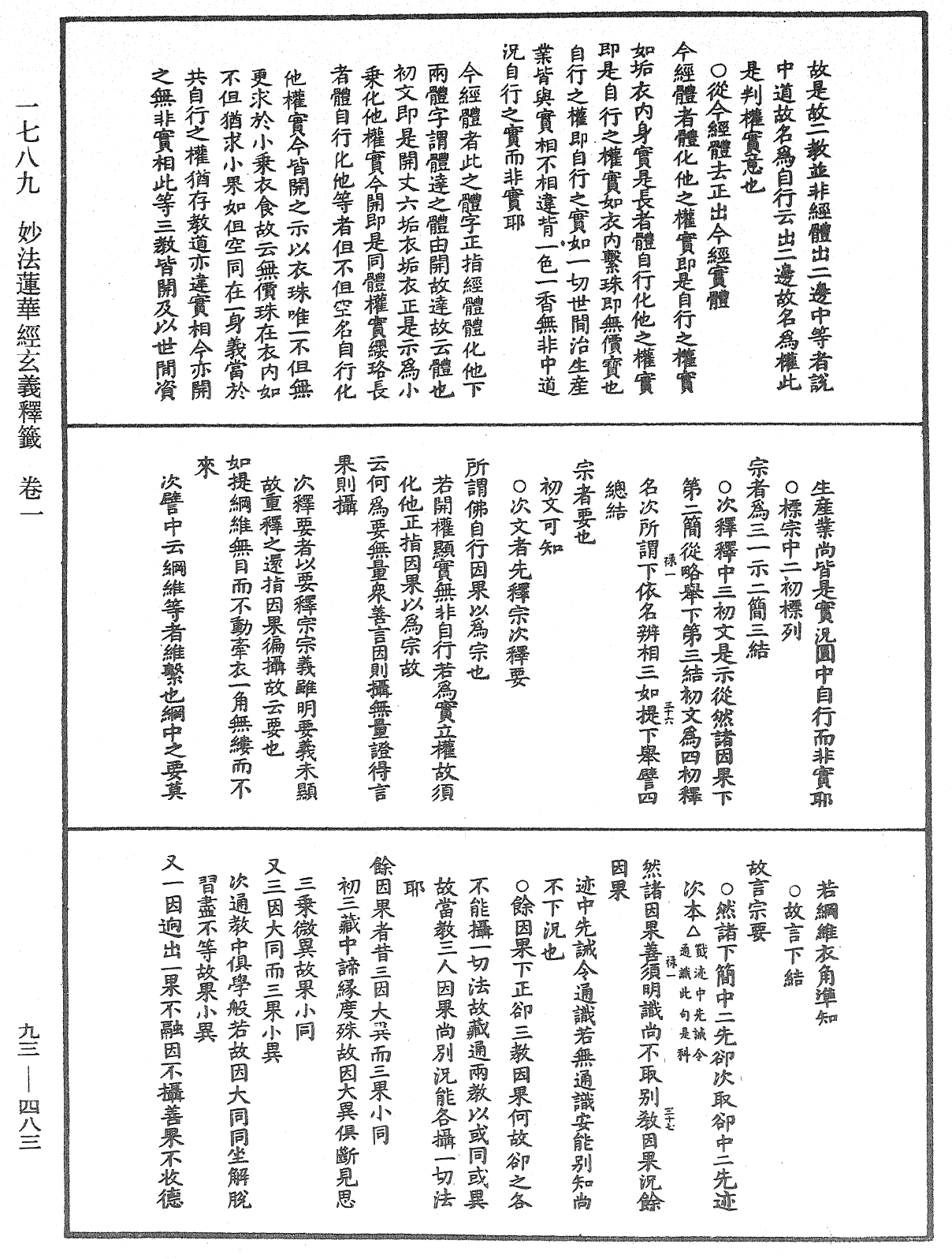 法華玄義釋籤《中華大藏經》_第93冊_第483頁