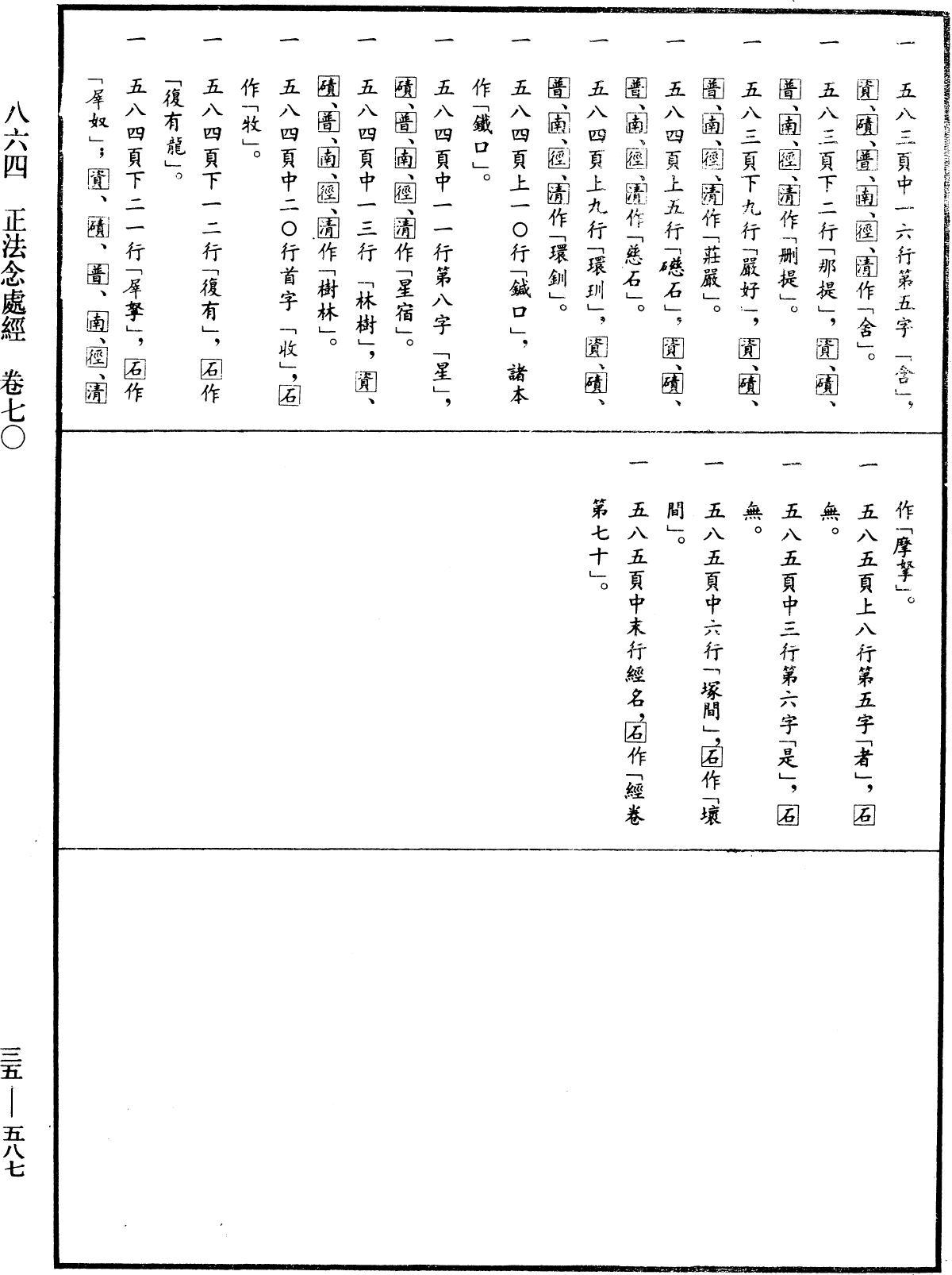 正法念處經《中華大藏經》_第35冊_第0587頁70