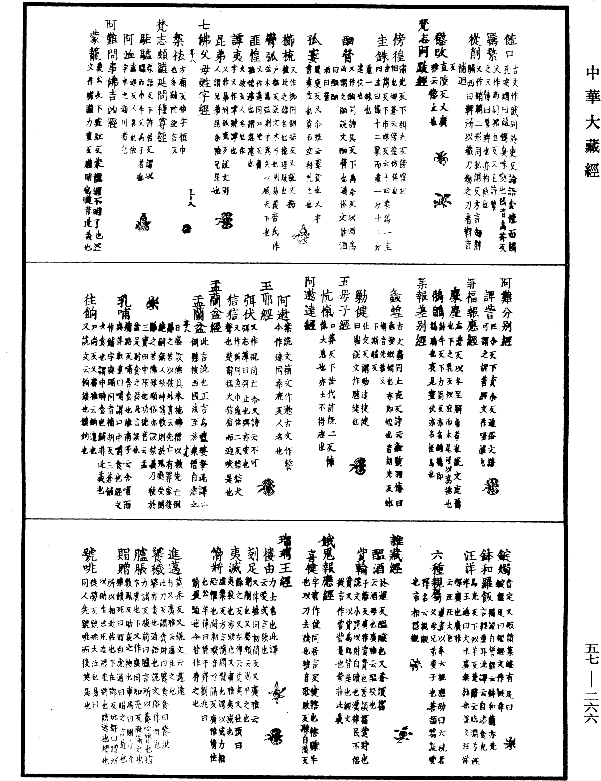 一切經音義《中華大藏經》_第57冊_第0266頁