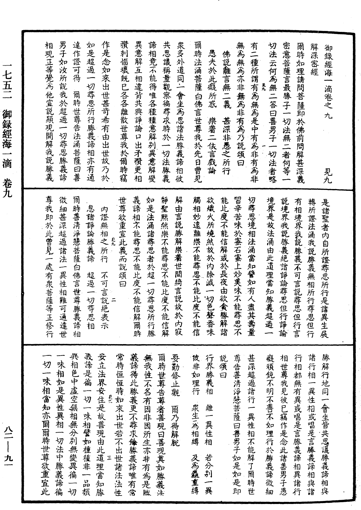 御錄經海一滴《中華大藏經》_第82冊_第0091頁