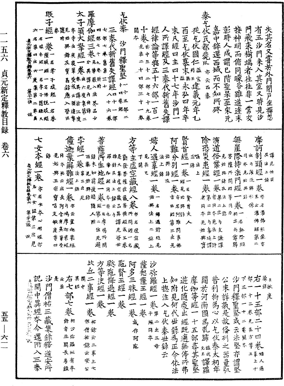 貞元新定釋教目錄《中華大藏經》_第55冊_第611頁