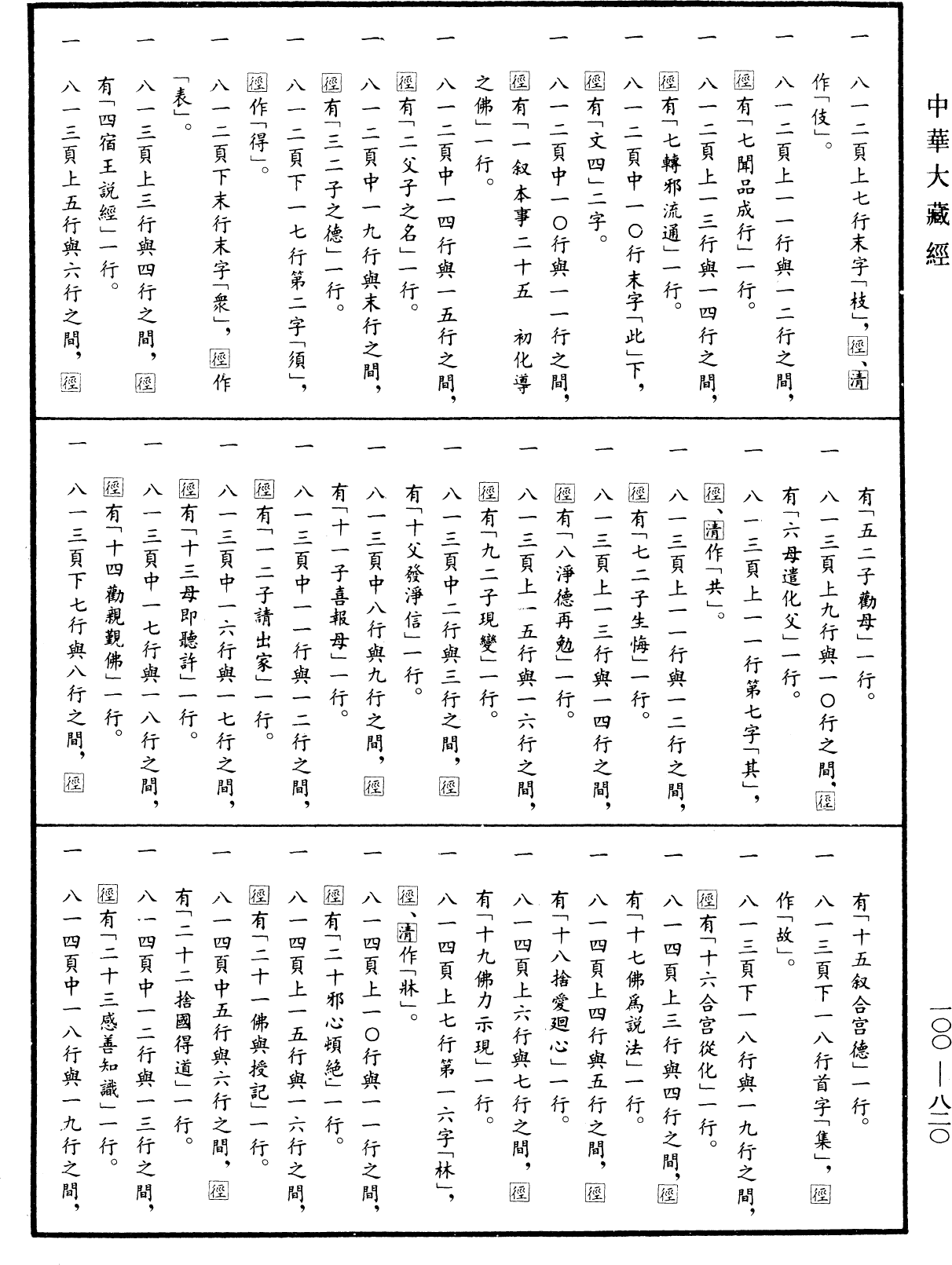 妙法蓮華經要解《中華大藏經》_第100冊_第820頁